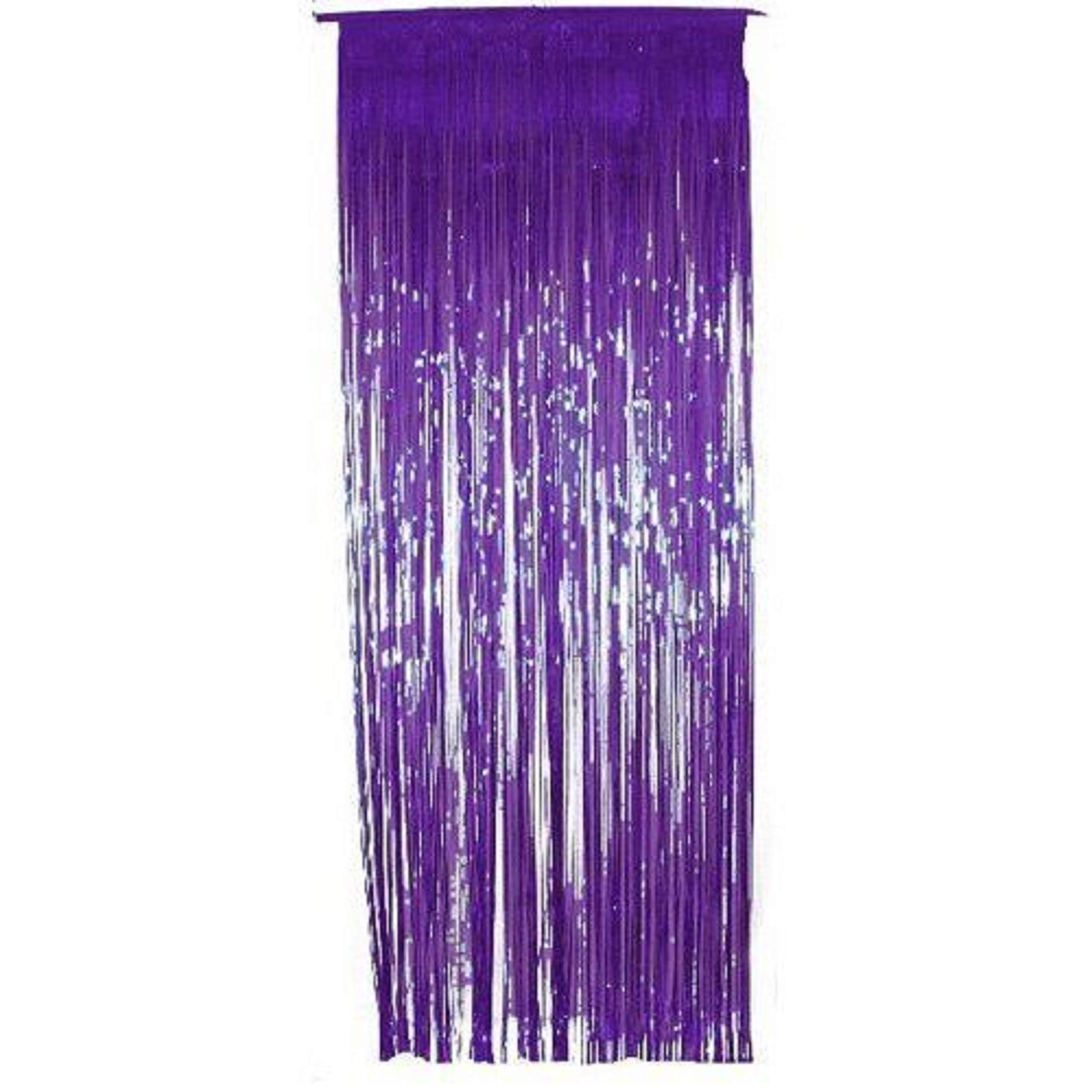 Tende Da Esterno In Offerta Nvzi Confezione Da 3 Tende Con Frange In Lamina Viola Da 9 X 20 M, Decorazioni Per Feste Di Compleanno, Sfondo Con Frange