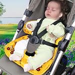 COOLBEBE Protecteur de siège auto pour l'entraînement de pot, 11.8in Seat Liner de voiture étanche à sec Formation de toilette pour bébé tout-petit, Pantoufles housses Siège de voiture pour poussettes & Siège auto (jaune, 2Pcs)