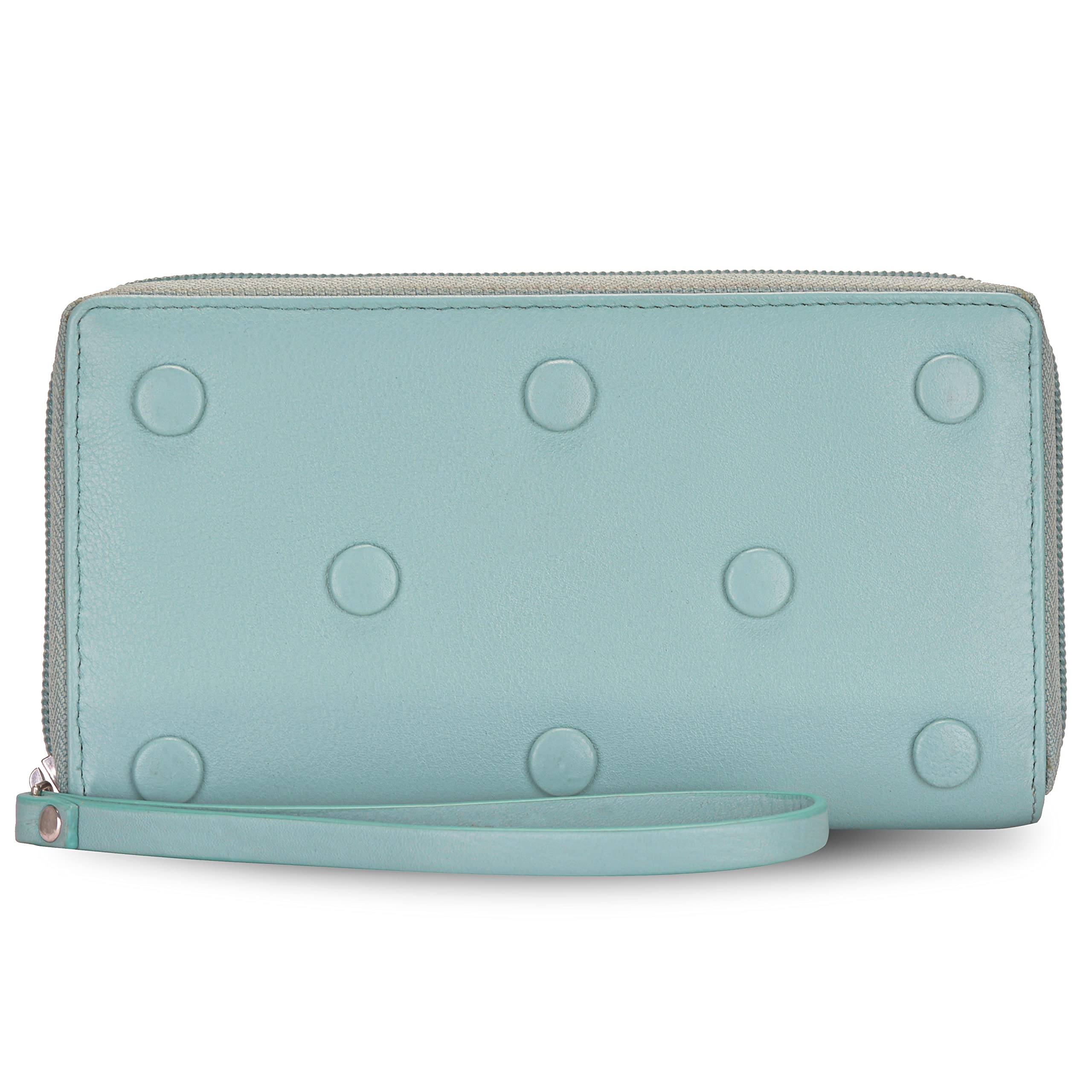 HORNBULL Nina Light Aqua RFID Blocking Leather Wallet for Women