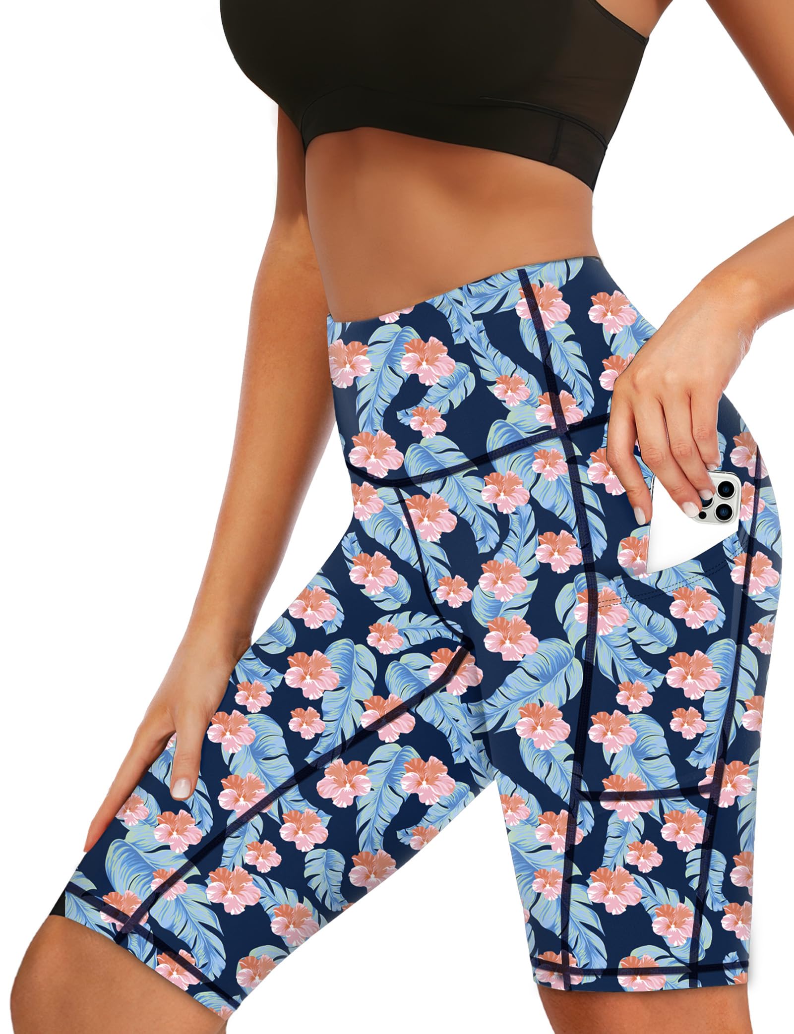 Buauty Short de bain taille haute pour femme 30,5 cm avec doublure UPF50+ Short de bain avec poches, séchage rapide