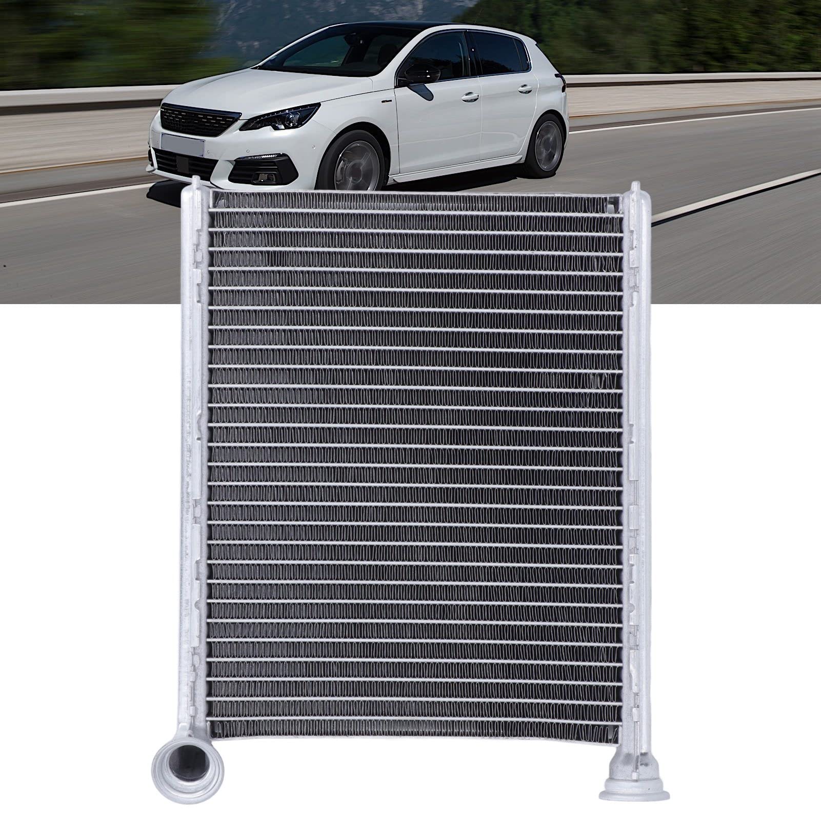 Keenso Radiateur de Réservoir d'eau d'air, 6448S4 échangeur de Chaleur Intérieur Remplacement d'unité de Chauffage de Radiateur de Réservoir d'eau d'air Chaud de Voiture pour 308 RCZ