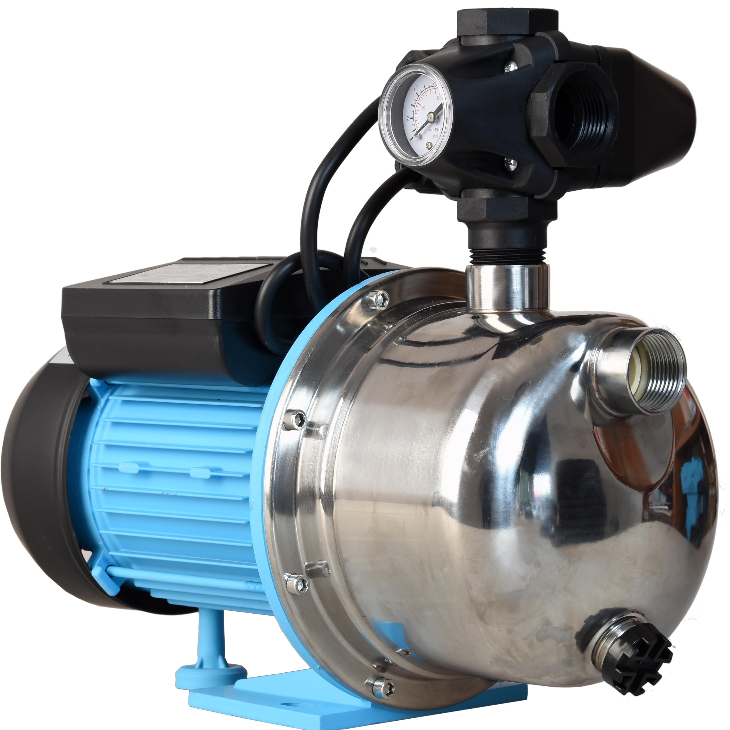Pompa Hydroforowa JX 1100 (1100 W, 3600 l/h, max. podnoszenie 50 m) do Wody Nawadniania Ogrodu Z ZINTEGROWANYM OSPRZĘTEM