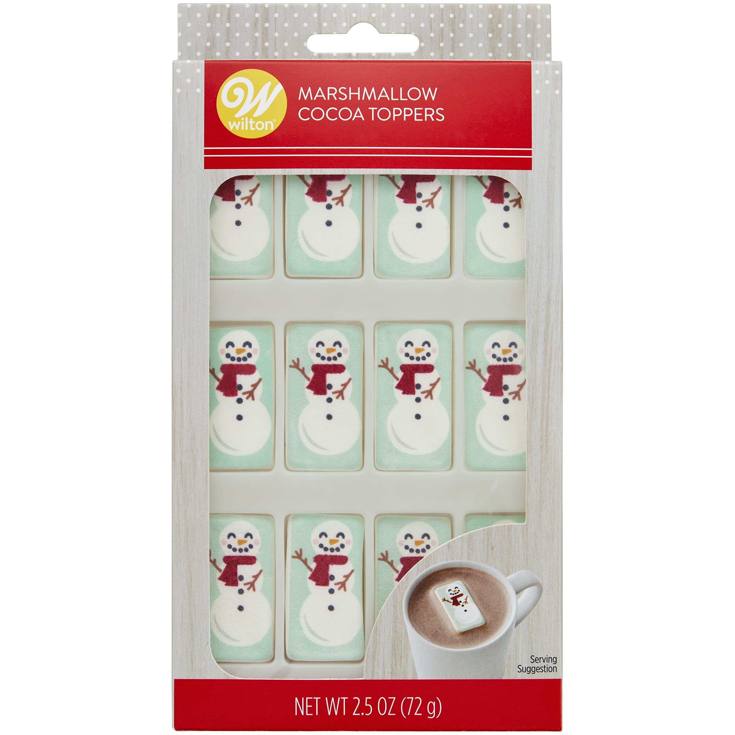 Edible Marshmallow Cocoa Toppers, 12 Count