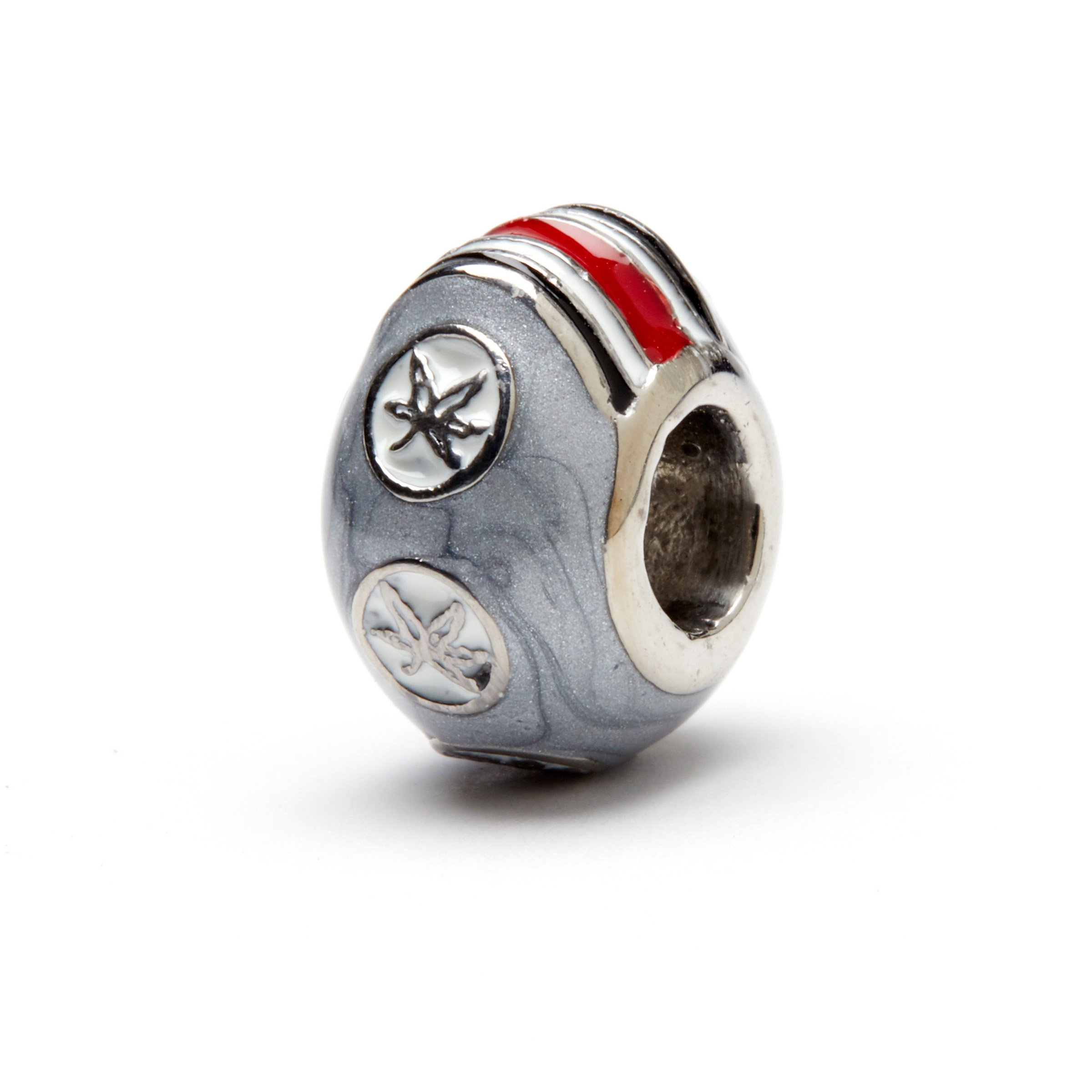 Ohio State Charms and Bracelets | Ohio State Brutus Buckeye Charm Bracelet | Ohio State Gifts | Officially Licensed Ohio State Jewelry | OSU Charms | Stainless Steel