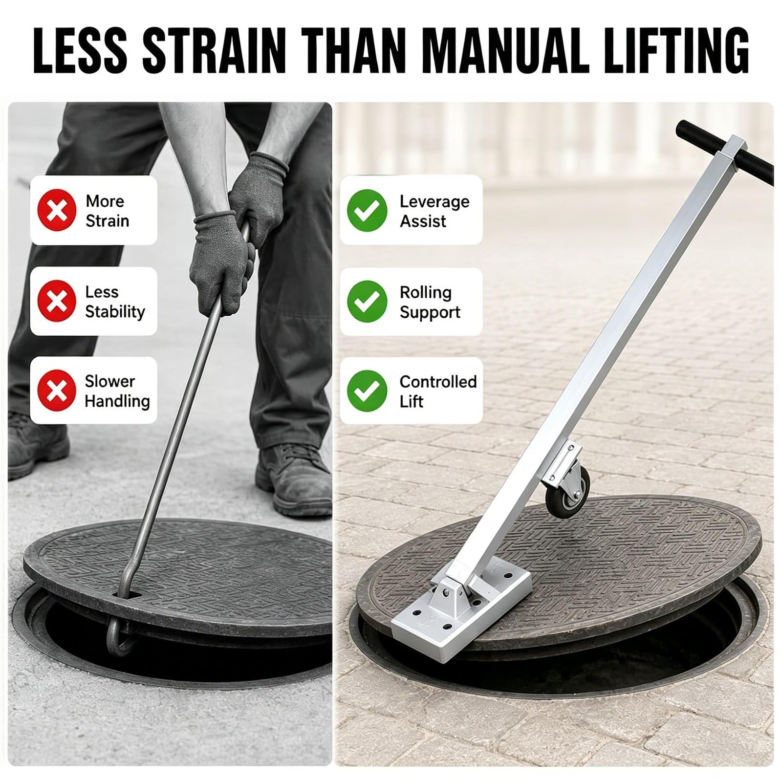 Sollevatore Magnetico Telescopico Per Chiusini – Portata 270 Kg
