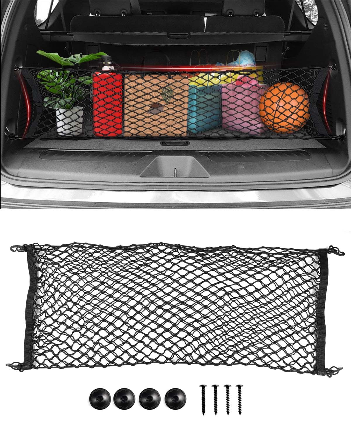 Cargo Net For Rivian R1t Bed Accessories Karltys Truck Bed Cargo Net For Rivian R1T /R1S 2022 ...