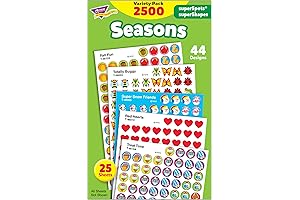 Trend Enterprises, Inc. Seasons superSpots/superShapes Variety Pack, Classroom Incentives, 2500 Count