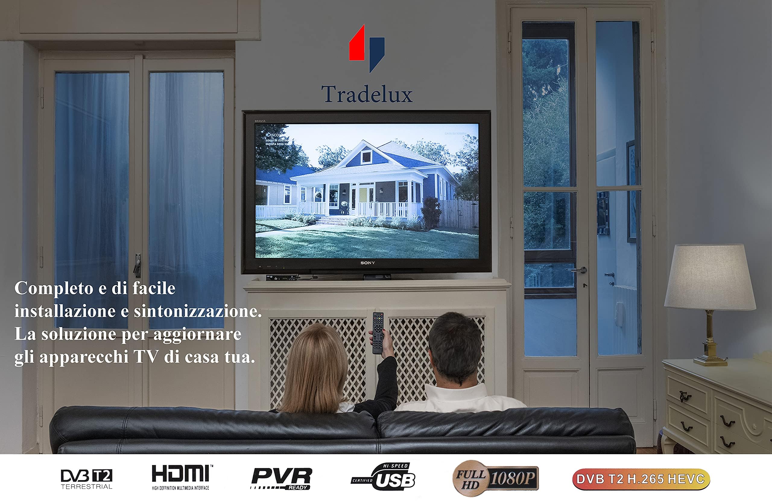 Decoder Dvb T2 Ricevitore Digitale Terrestre 2024 Mpeg 4 Full Hd 1080p Hevc H265 Main 10 10 Bit Lista Canali Numerata Registrazione Usb Telecomando Solidale 2 In 1 Leggete Le informazioni
