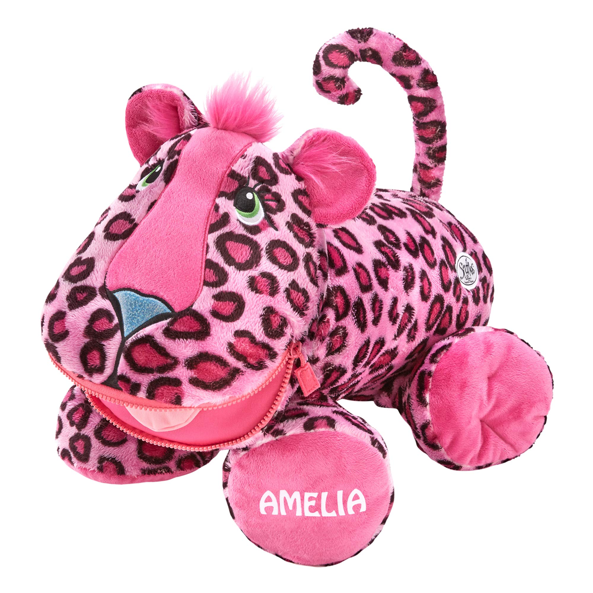 Let's Make Memories Personalized Stuffed Animal – Spirit The Leopard - Customized Stuffie with Kids Name - Plush Toy for Kids Birthday
