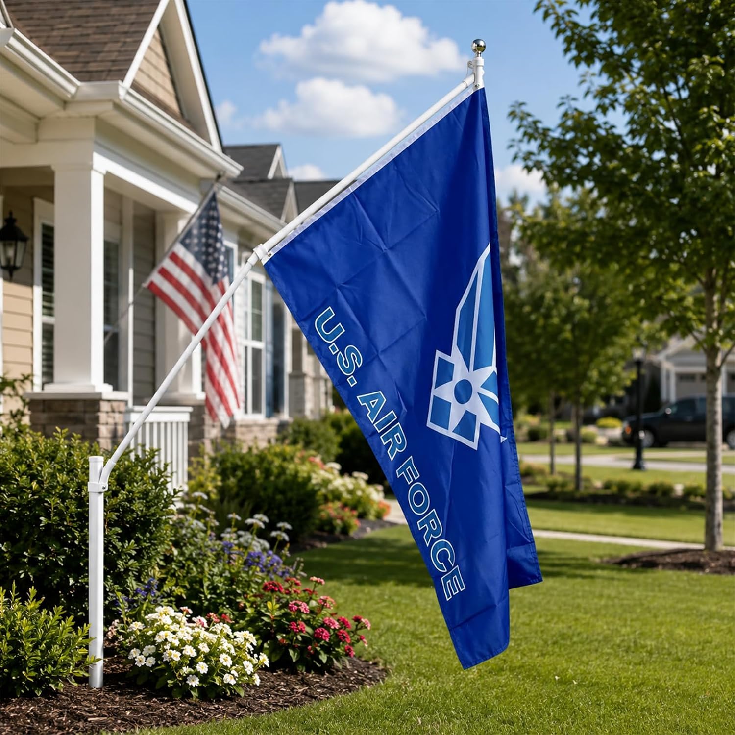 Double Sided US Air Force Military Flag 3x5 Outdoor- UV Fade Resistant United States Air Force Flags with 2 Grommets