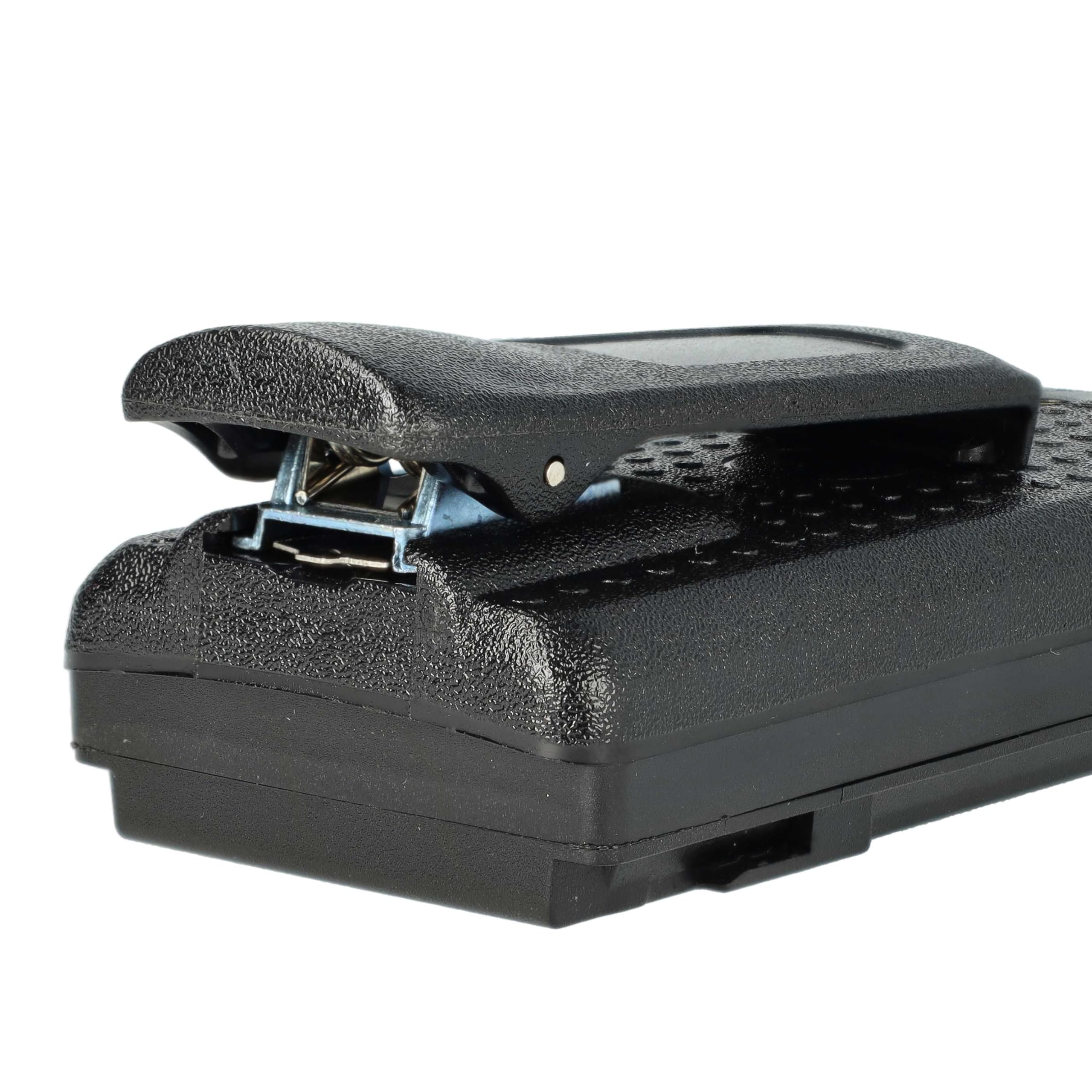 vhbw batteria compatibile con Motorola DP2400, DP2600, DP2000, DP4400E radio (2600mAh, 7,4V, Li-Ion) + clip