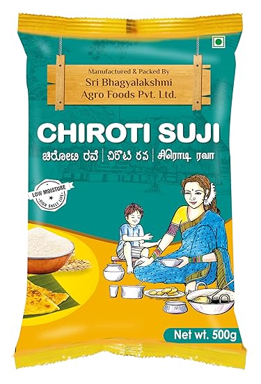 Sri Bhagyalakshmi Chiroti Suji, 500 Gm
