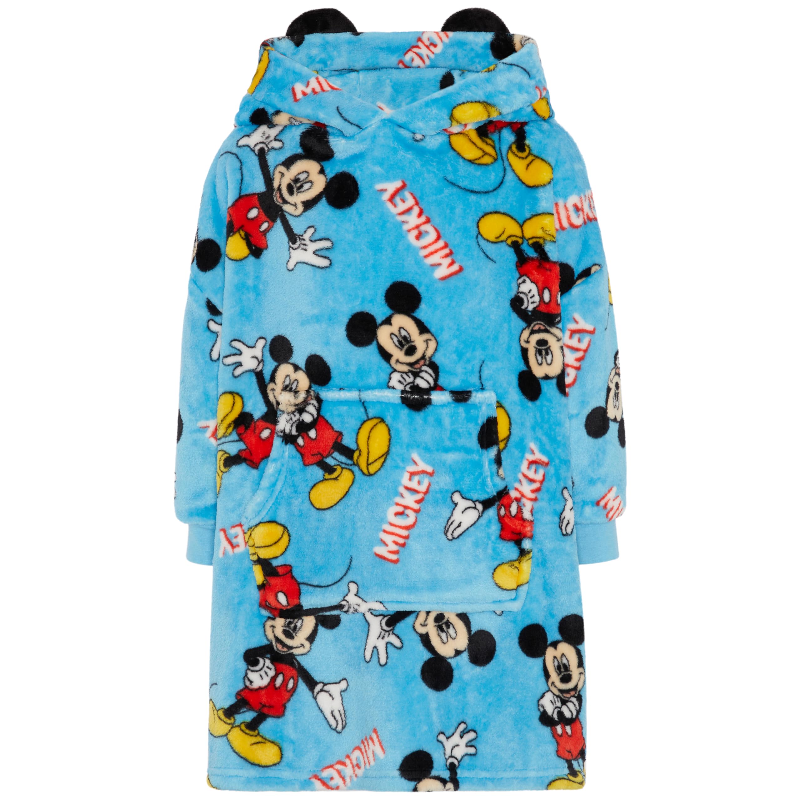 Disney Blue Mickey Mouse Oversized Wearable Blanket Hoodie - 4-5 Years 110Cm