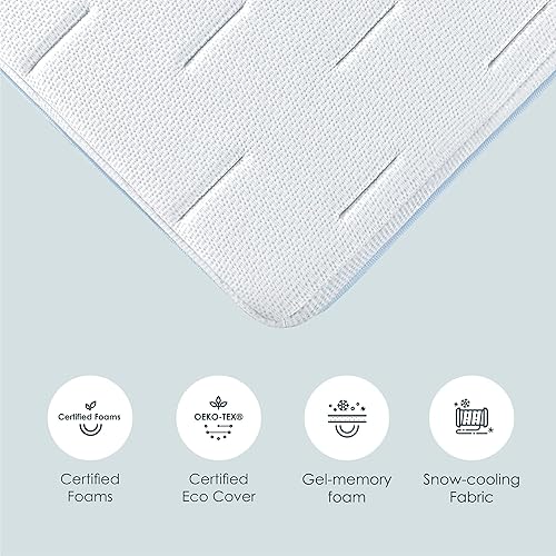 Miniatura 4 de Mellow Colchón de espuma viscoelástica de gel Olaf de 12 pulgadas con tela de refrigeración, fabricado en Estados Unidos, espumas certificadas