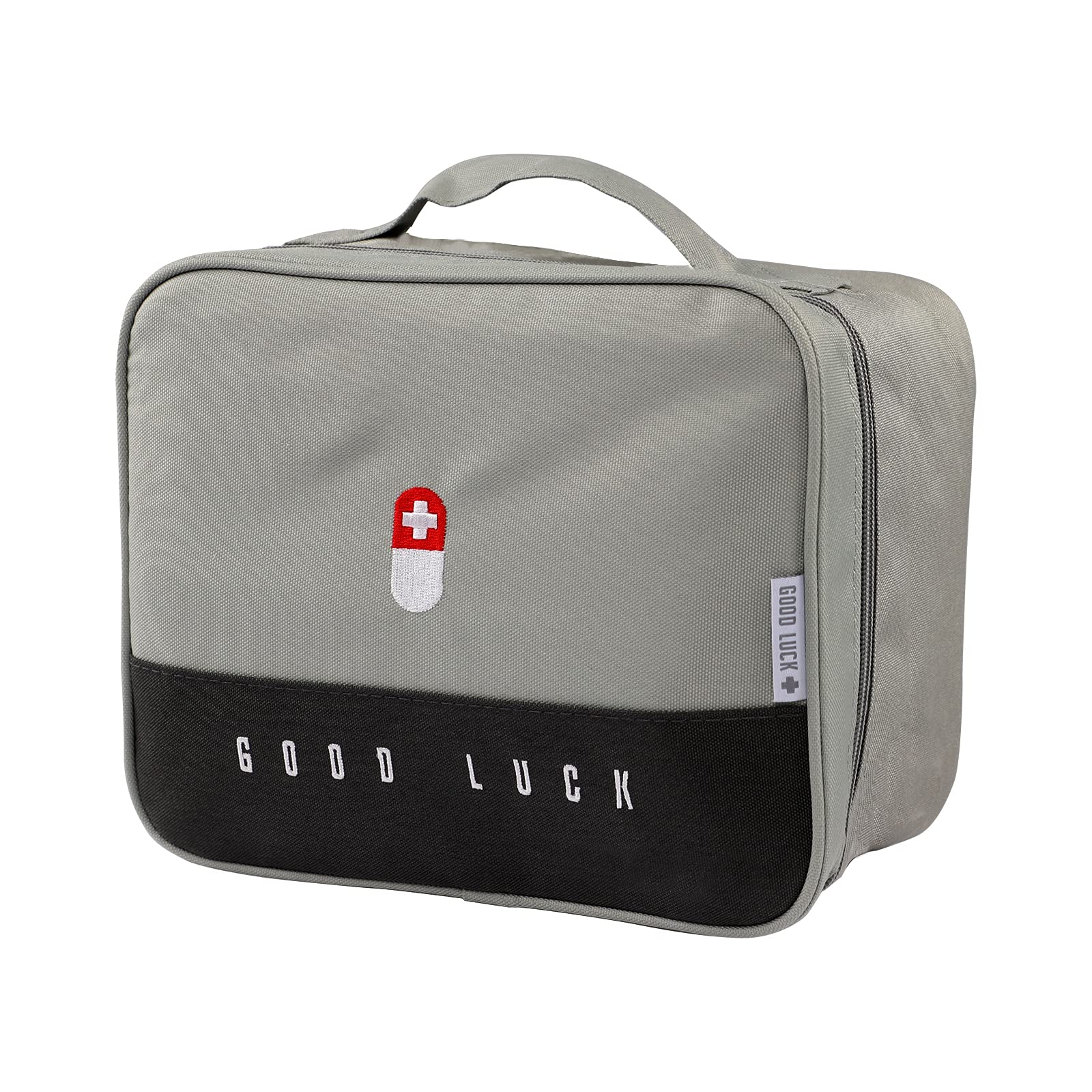 JINTNJINTN Portable Medical Emergency Bag First Aid Kit Bag Travel Pharmacy Rescue Bag Large Capacity Waterproof Wash Bag for Home Office Travel Family First Aid Camping