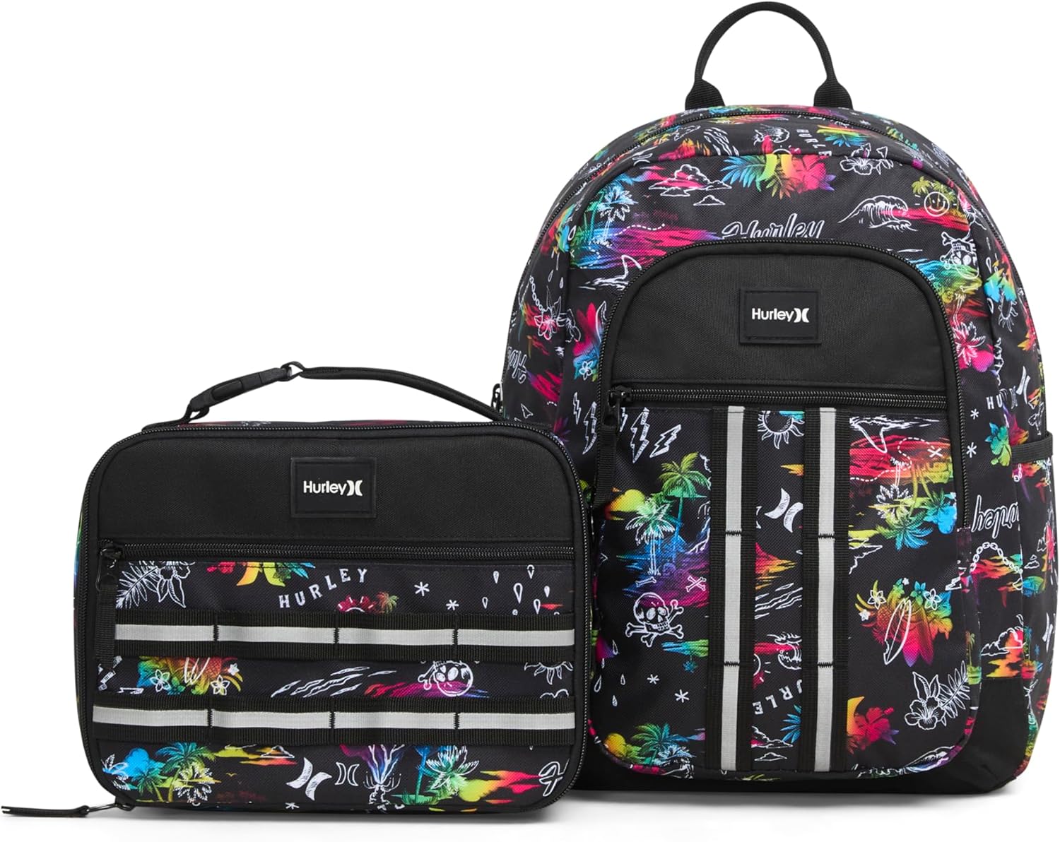 Hurley School Lunch Tote, Black/Multi - Image 4