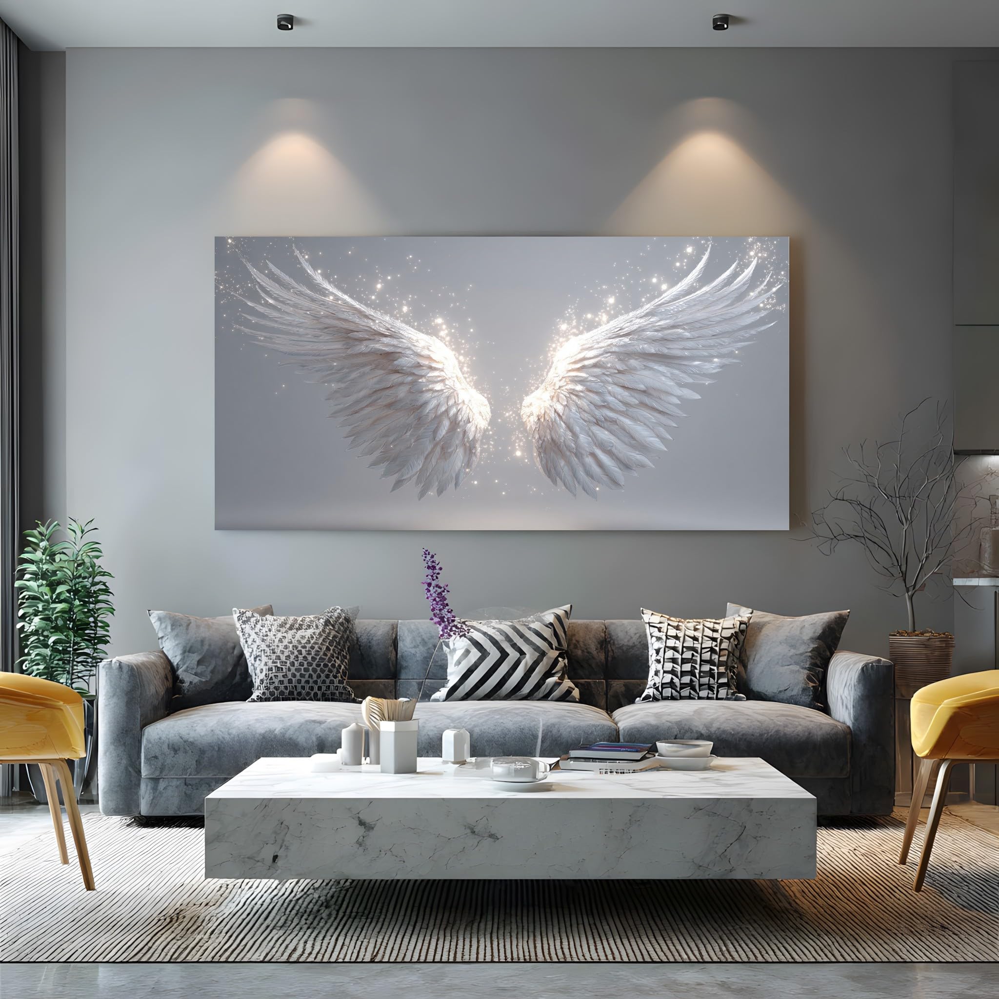 Generisch Wanddeko Leinwand Bilder Groß 80x160 cm,