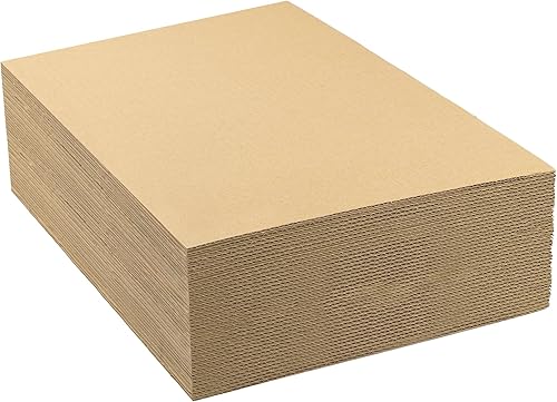 Miniatura 45 de Golden State Art, Paquete de 10 hojas de cartón corrugado de 9 x 12 pulgadas, almohadillas de cartón plano para embalaje, correo o manualidades