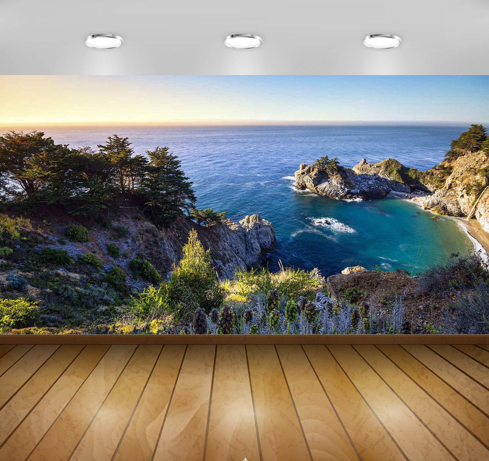 Avikalp Awi5083 Amazing Tidefall in Mcway Cove Nature Full 3D HD Wallpapers -(91cm x 60cm)