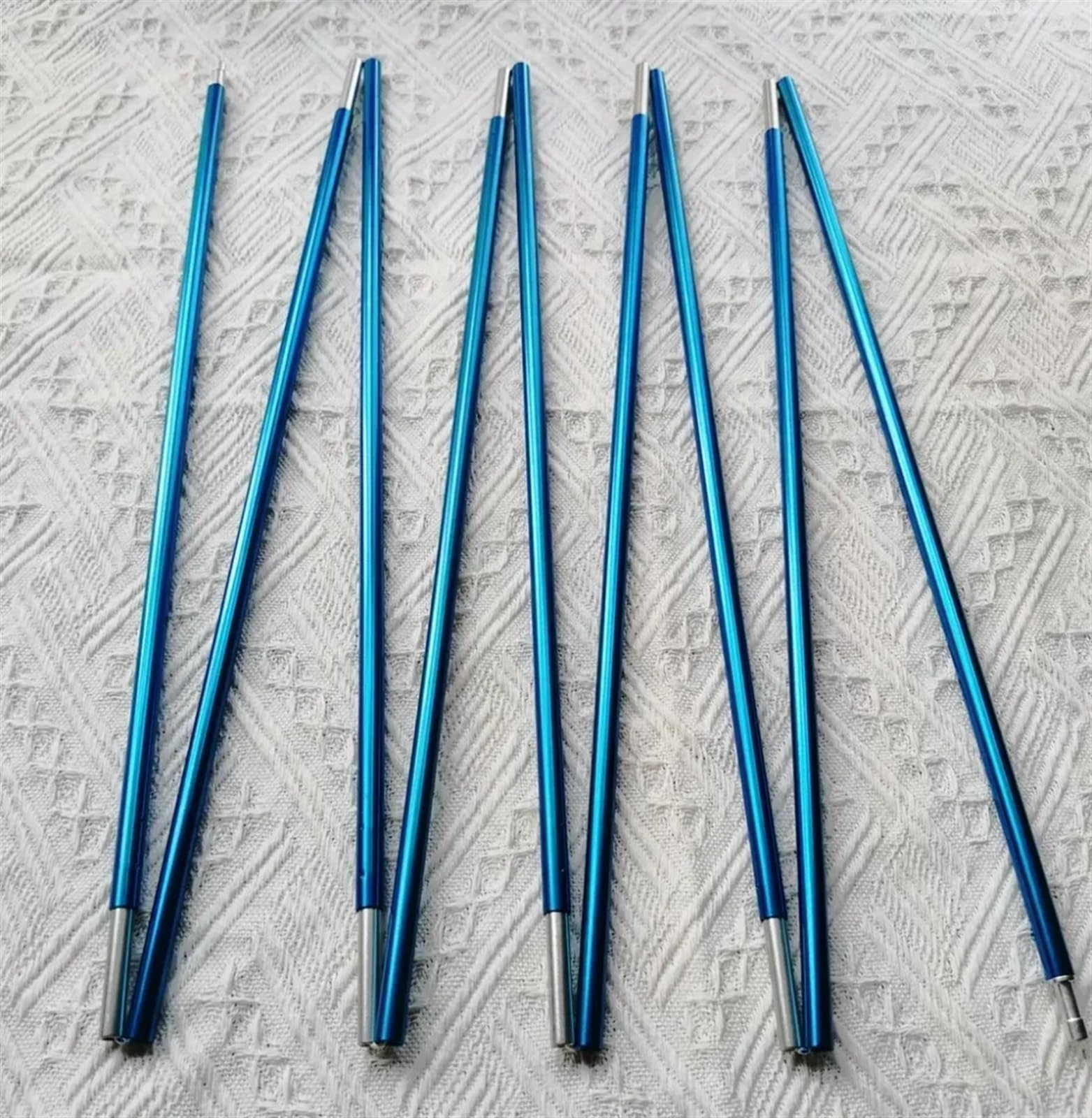Zeltstangen 1 PC 8,5 mm Zeltstange Aluminium Camping Zeltstange 3,63 m Hochfeste Zeltstangen aus Legierung Blau Camping Zelte Teile Ausrüstung(12 Sections 483cm B)