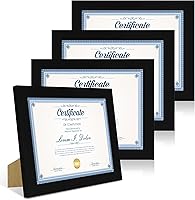 Vista 45 de Juego de 4 portarretratos de 4 x 6 pulgadas, hechos de vidrio real y marco de madera gris, exhibición en pared o mesa, para fotos de 3.5 x 5