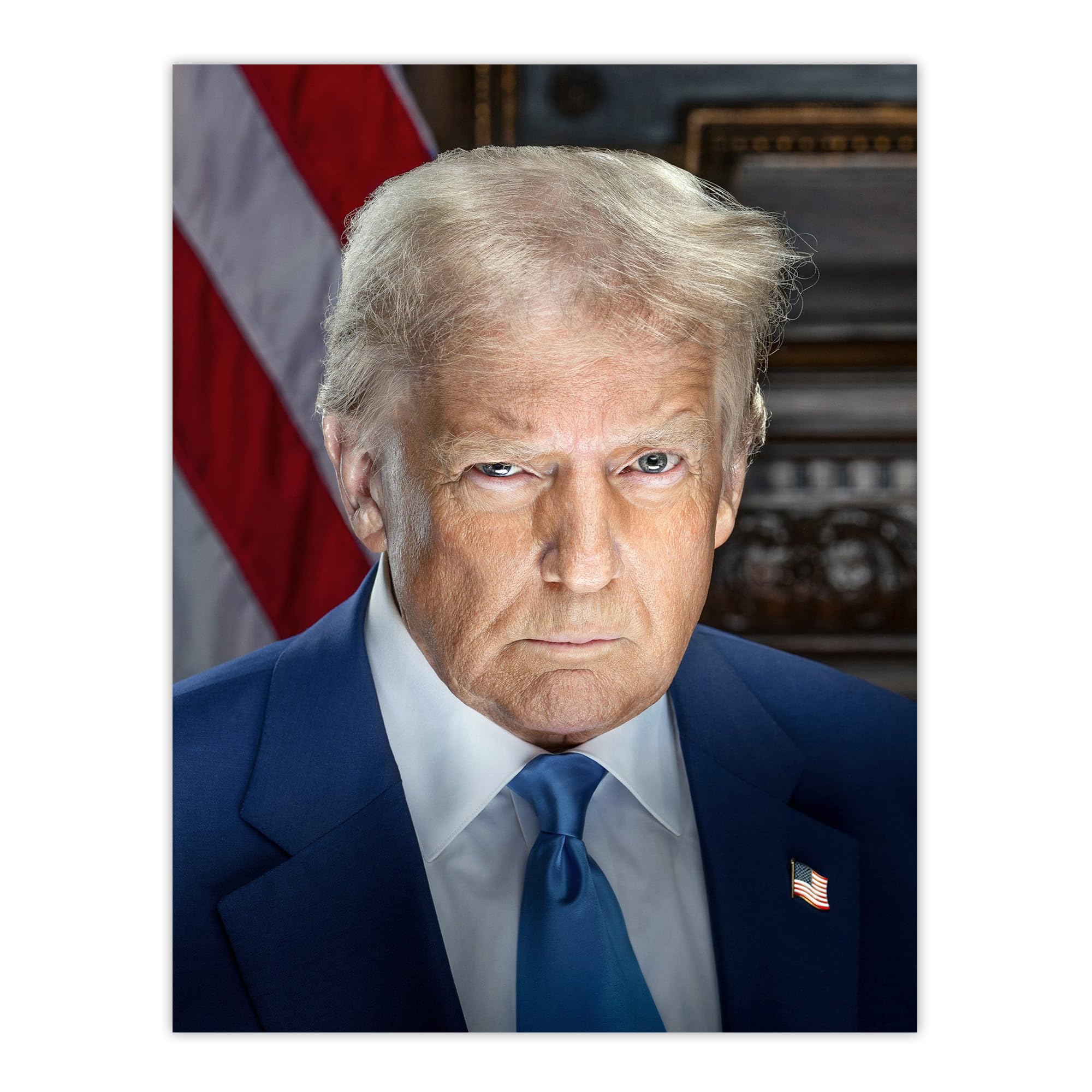 Artery8 United States 47th President Donald Trump Portrait Man Cave Large Wall Art Poster Print Thick Paper 18X24 Inch