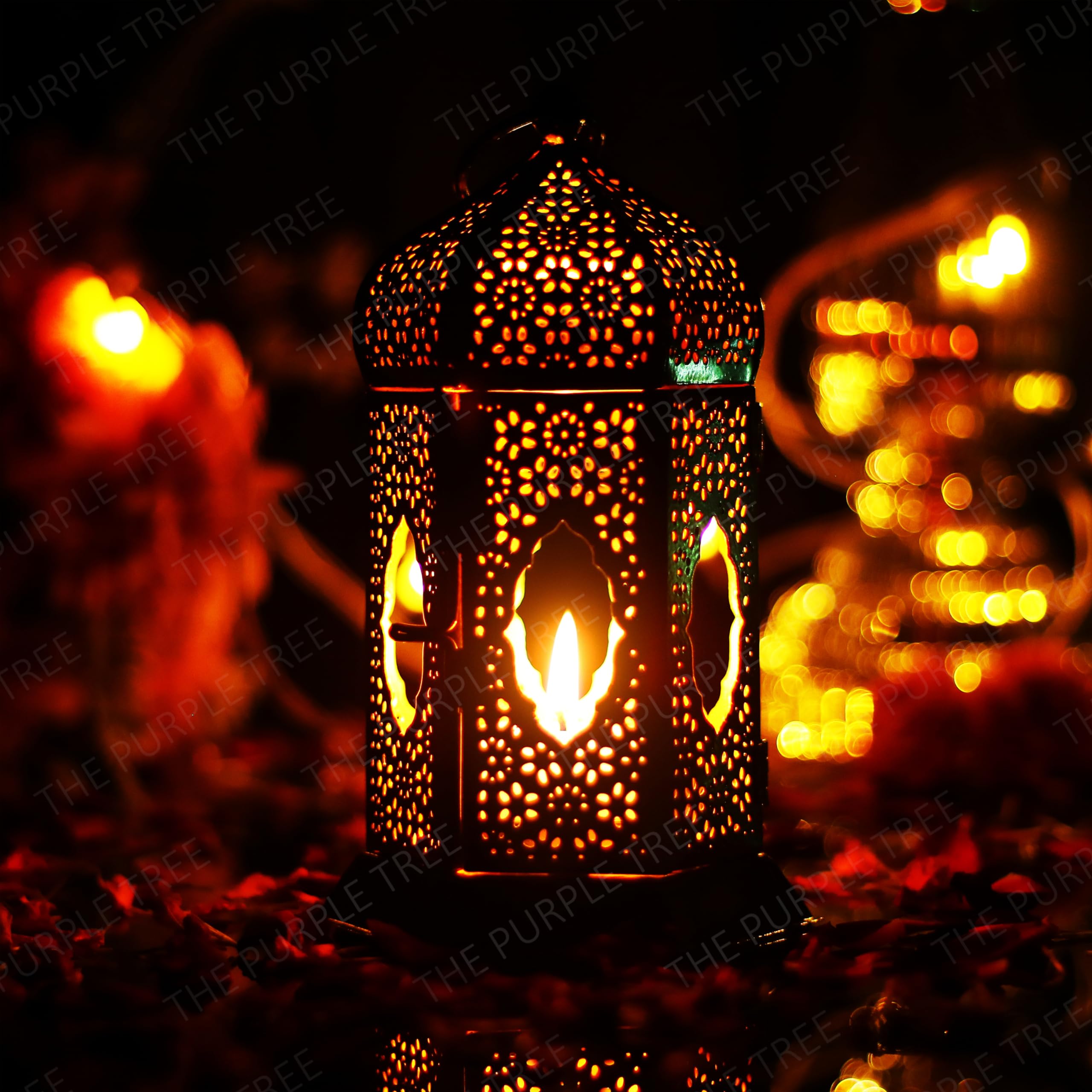 Buy The Purple Tree Brass Moroccan Lantern Lamp Tealight Candle