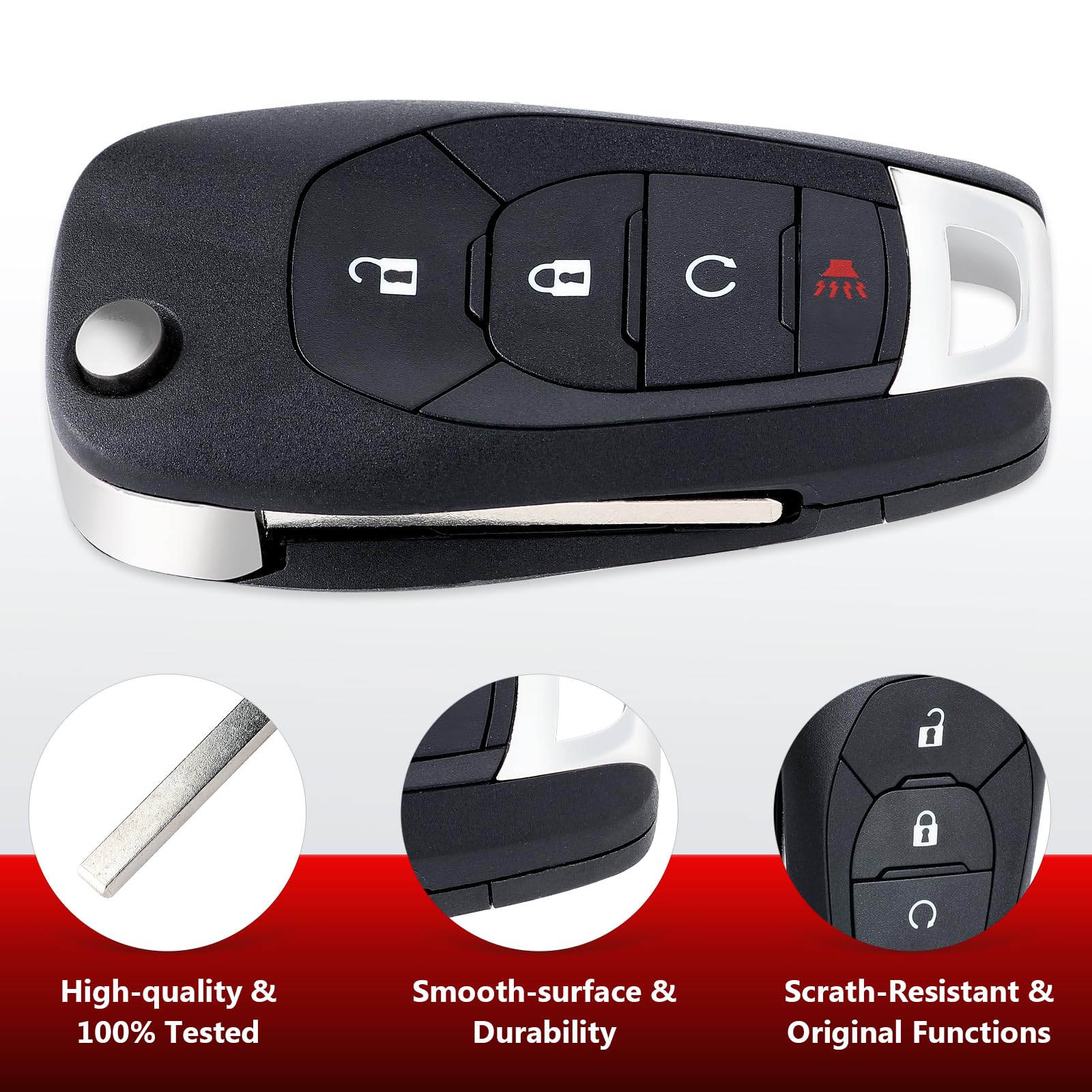 OEM 2019-2022 CHEVROLET SONIC TRAX SPARK FLIP KEY REMOTE FOB - Foto 8