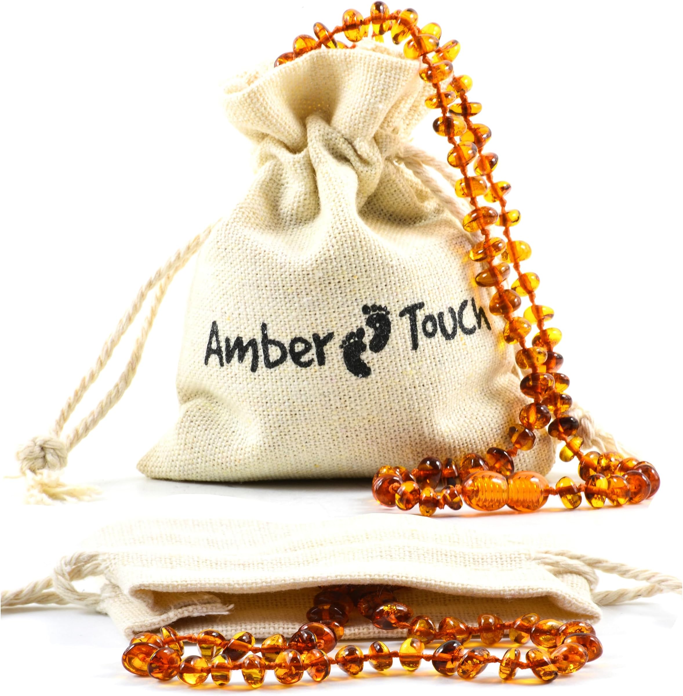 Baltic Amber Necklace (Unisex) - Natural Amber from Baltic Region, Genuine Baltic Amber