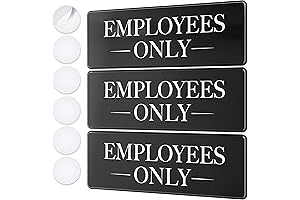 Staff Only Door Sign Kit - 3 Pack