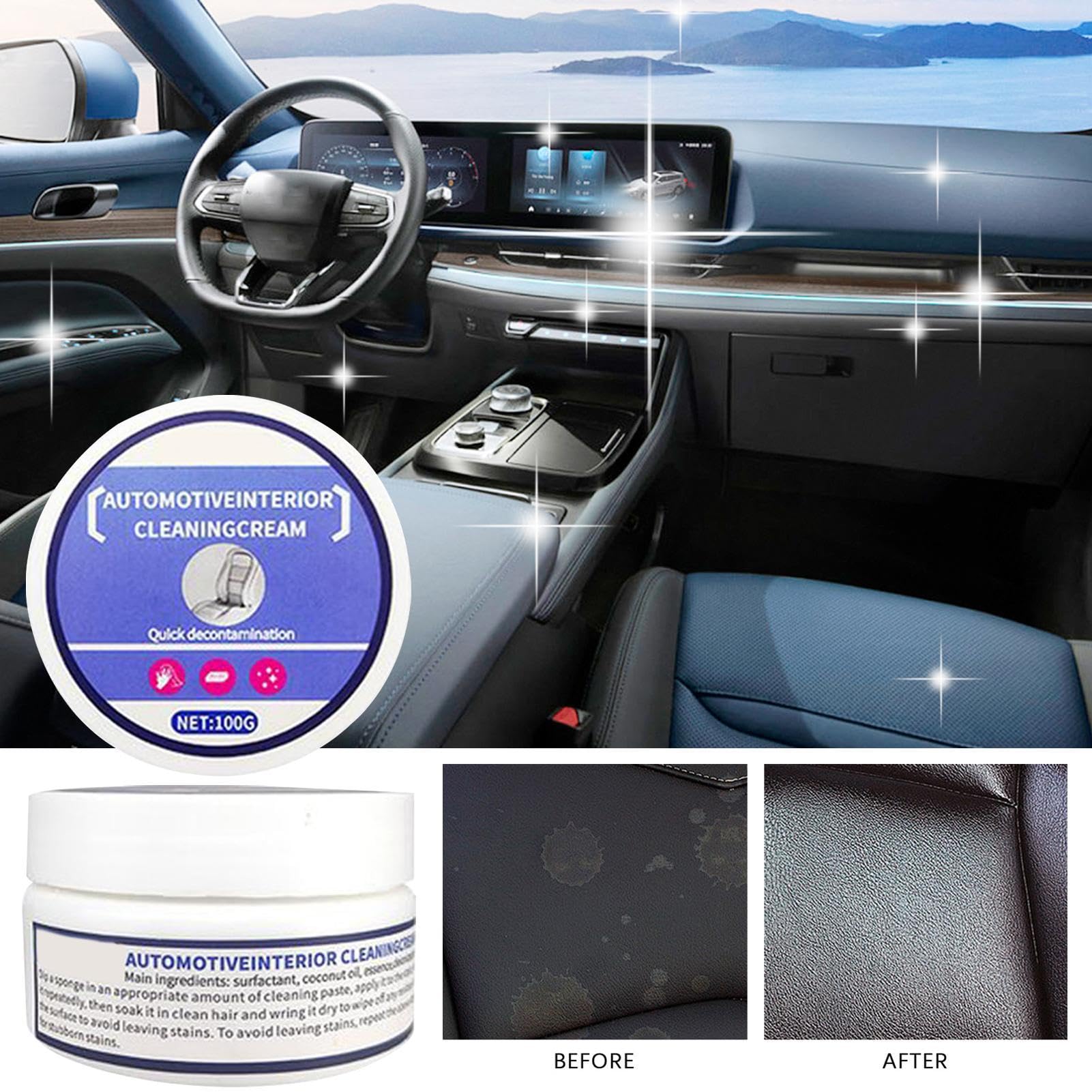 Crème D'entretien Du Siège En Cuir De Voiture, 100ml Nettoyant