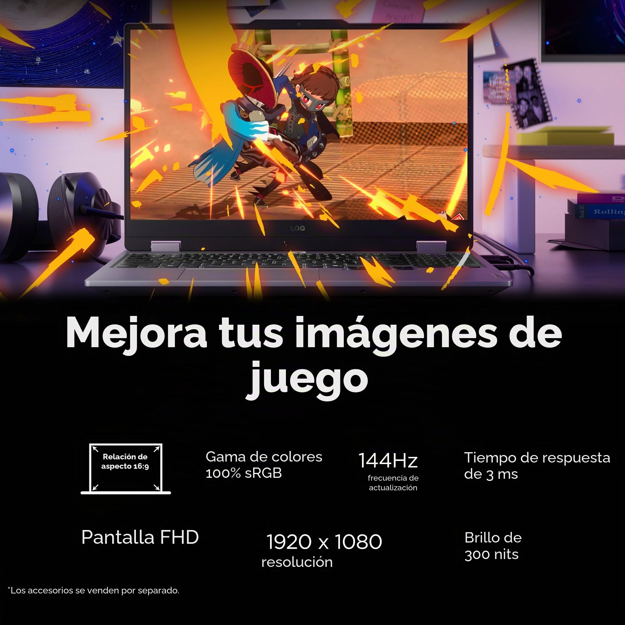 Lenovo Legion LOQ Laptop para juegos con IA Intel Core i7-13650HX, pantalla FHD IPS de 15.6 pulgadas de 144 Hz, GeForce RTX 5050, memoria de 16 GB, almacenamiento de 1 TB, G-Sync, gris luna