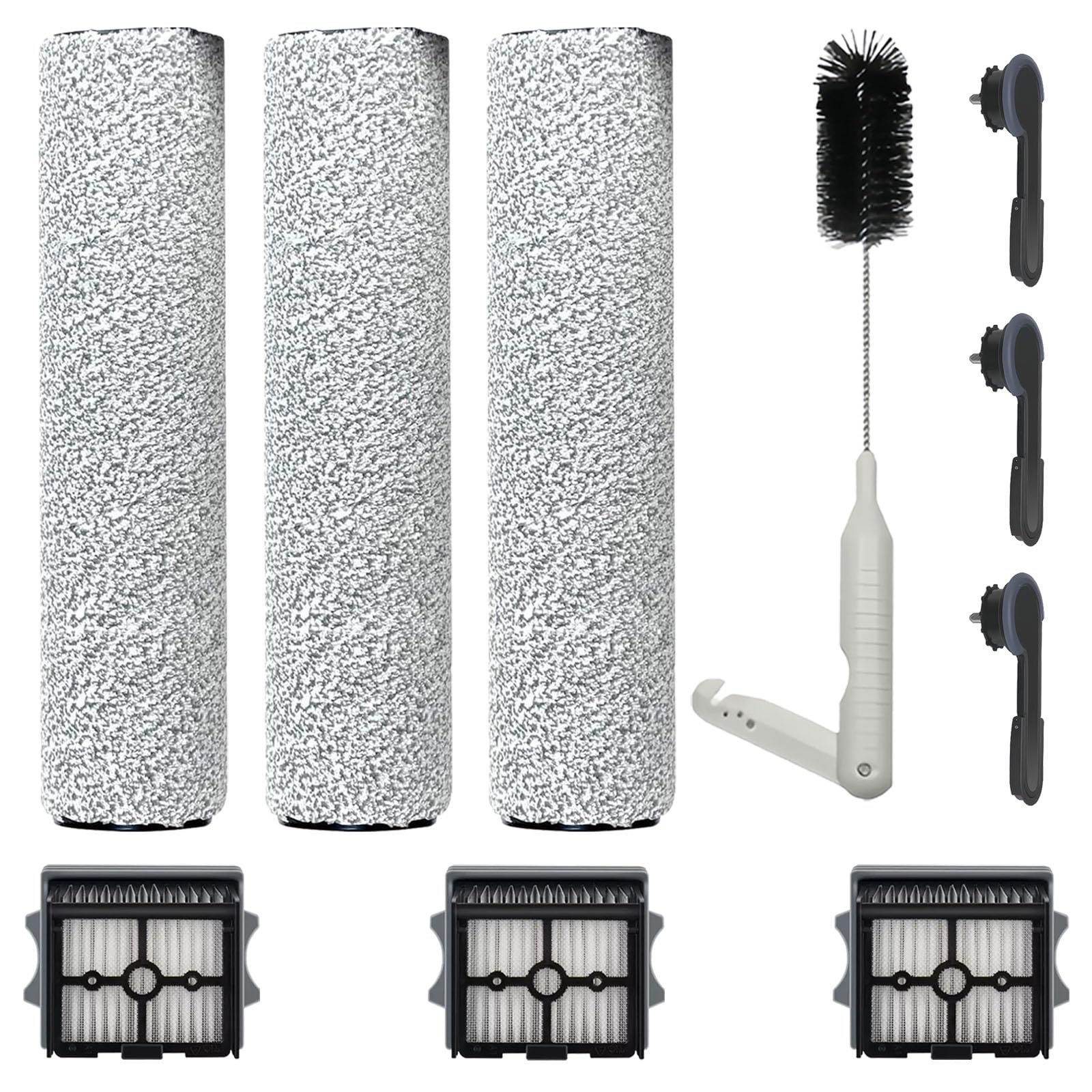 3 Spazzola testa e 3 Filtri Accessori per Tineco Floor One Stretch S6/ S6 Stretch lite/Switch S6 Stretch/Switch S7 Stretch/ S7 Stretch Steam/ i6 Stretch/ i5 Stretch/ S9 Artist Nass Aspirapolvere