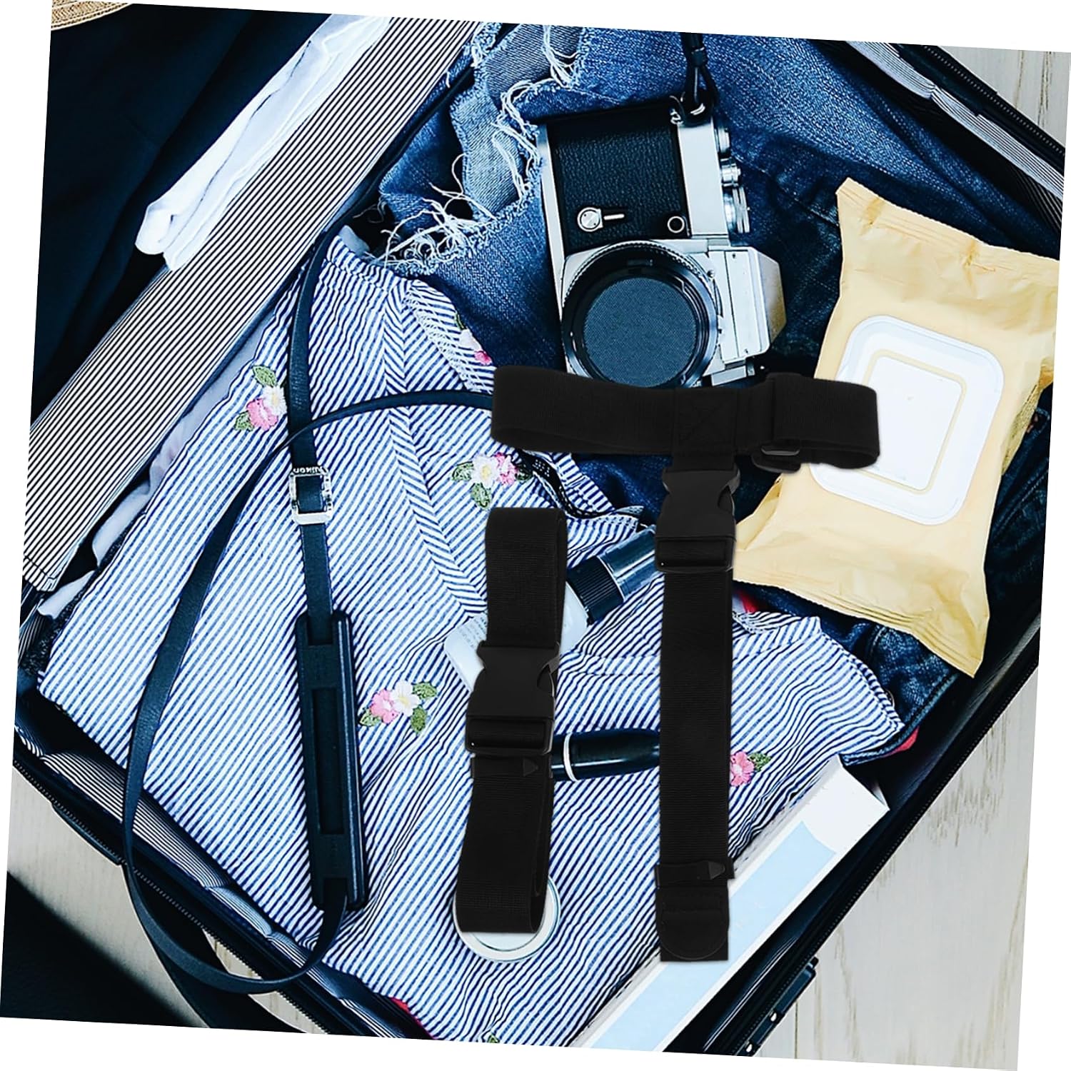 VALICLUD Luggage Connector Straps for Suitcases Bag Straps Luggage Packing Belt