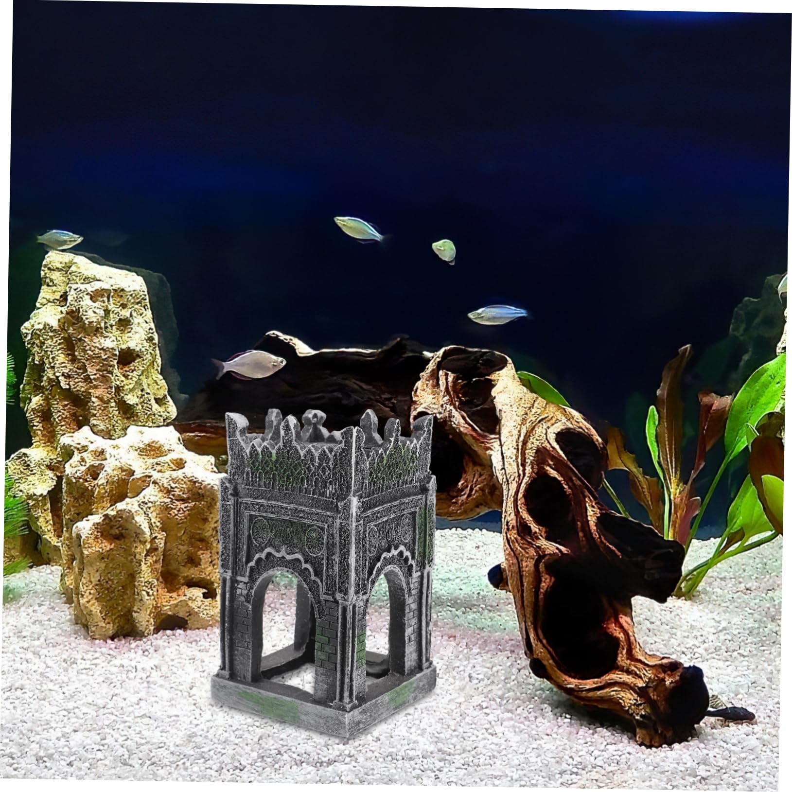 Yardwe 3 Pezzi paesaggio del serbatoio di pesce Decorazione paesaggio Decorazione per acquari arredamento vasca dell'acquario decorazioni ornamento del serbatoio di pesce resina