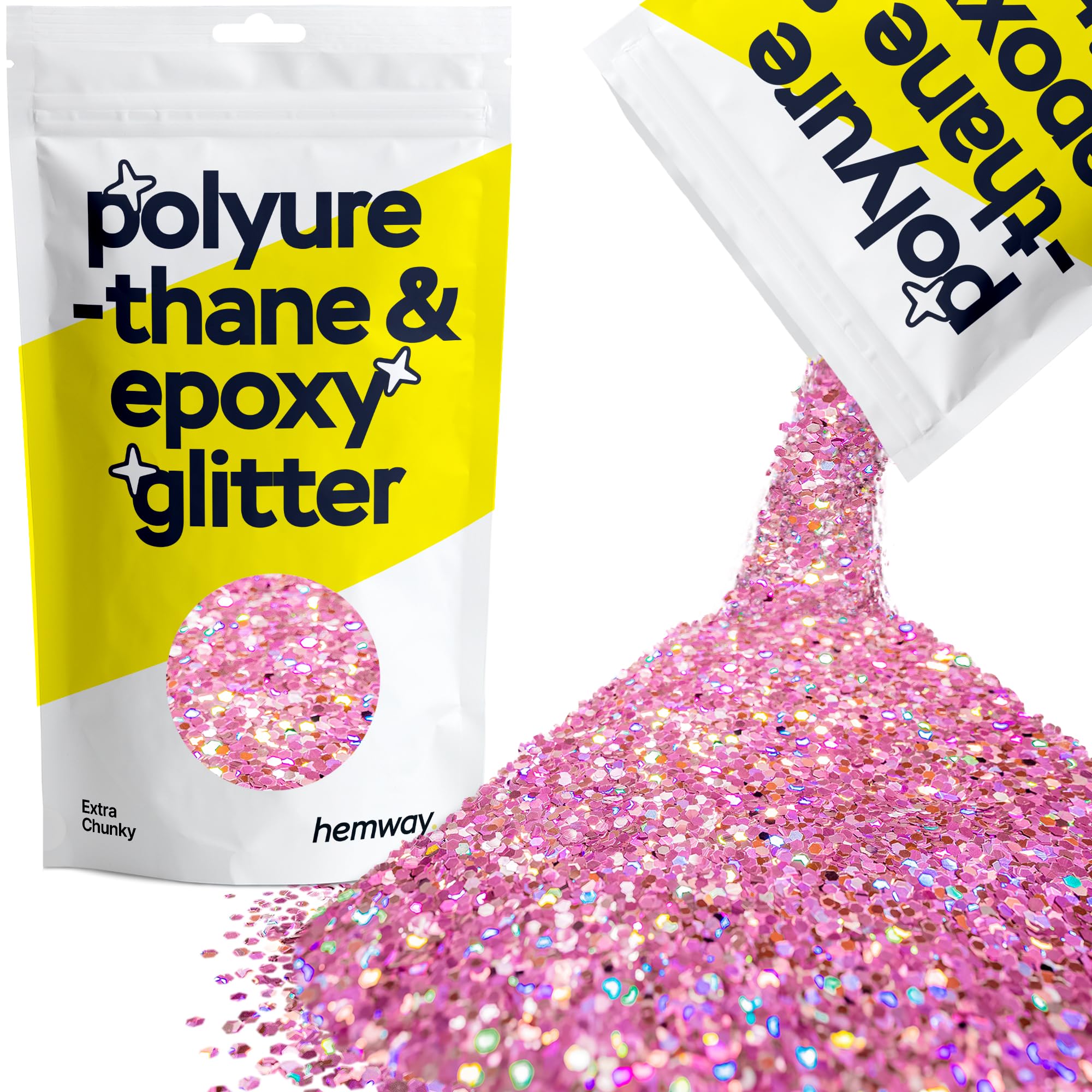 Hemway Resin Glitter Bronze Brown 100g Super Chunky | Polyurethane & Epoxy Glitter for Resin Crafts, Tumblers, Coasters, Floor & Table Art — view 61