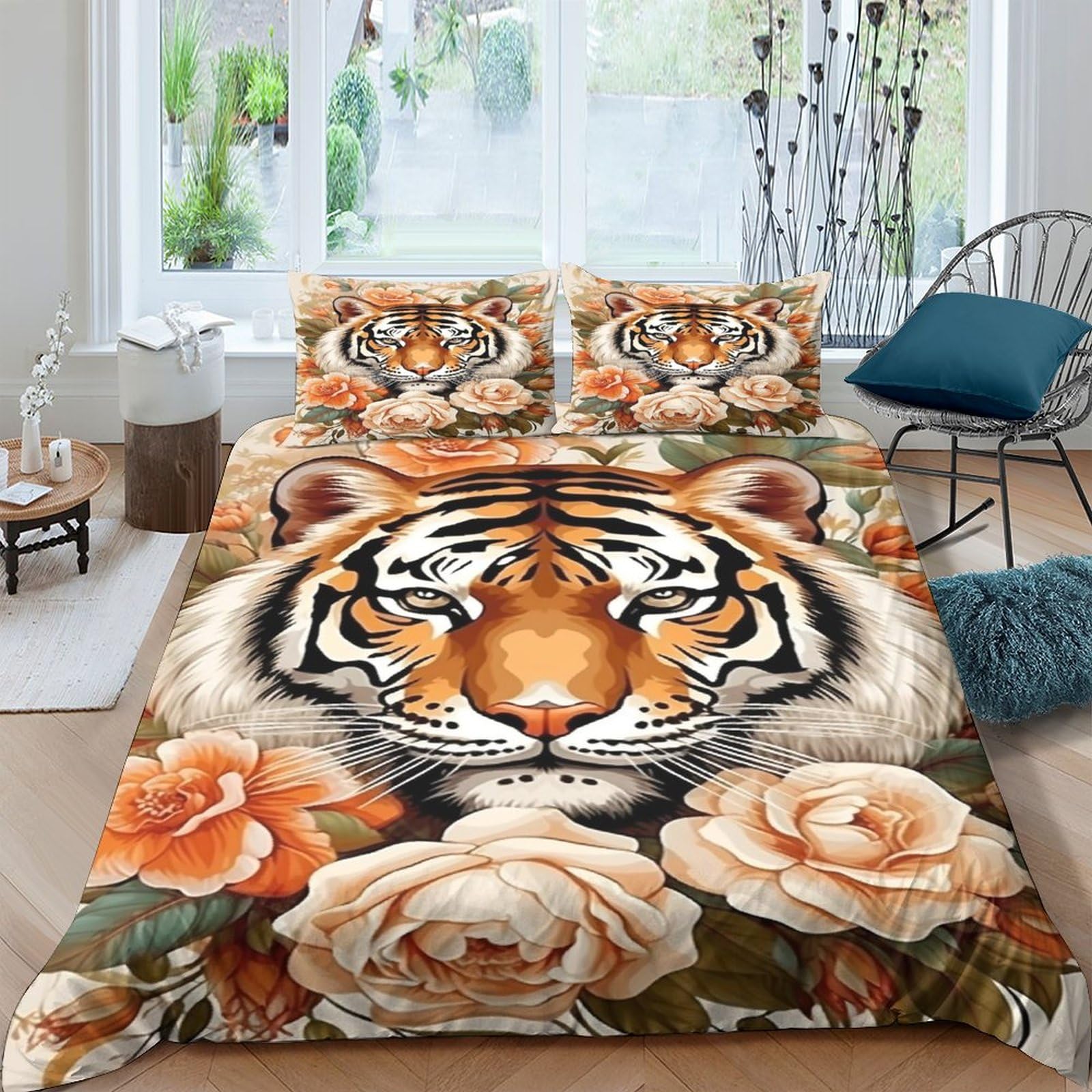 Housse de couette tigre 3D pour lit enfant : fini les lits sans vie et tristes