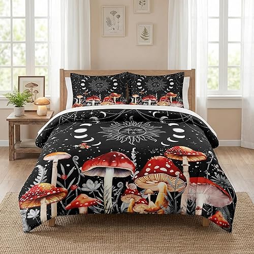 Miniatura 14 de Juego de edredón tamaño twin con funda de almohada, Musical Music Disco 2 piezas de ropa de cama para niños y adultos, juego de edredón suave