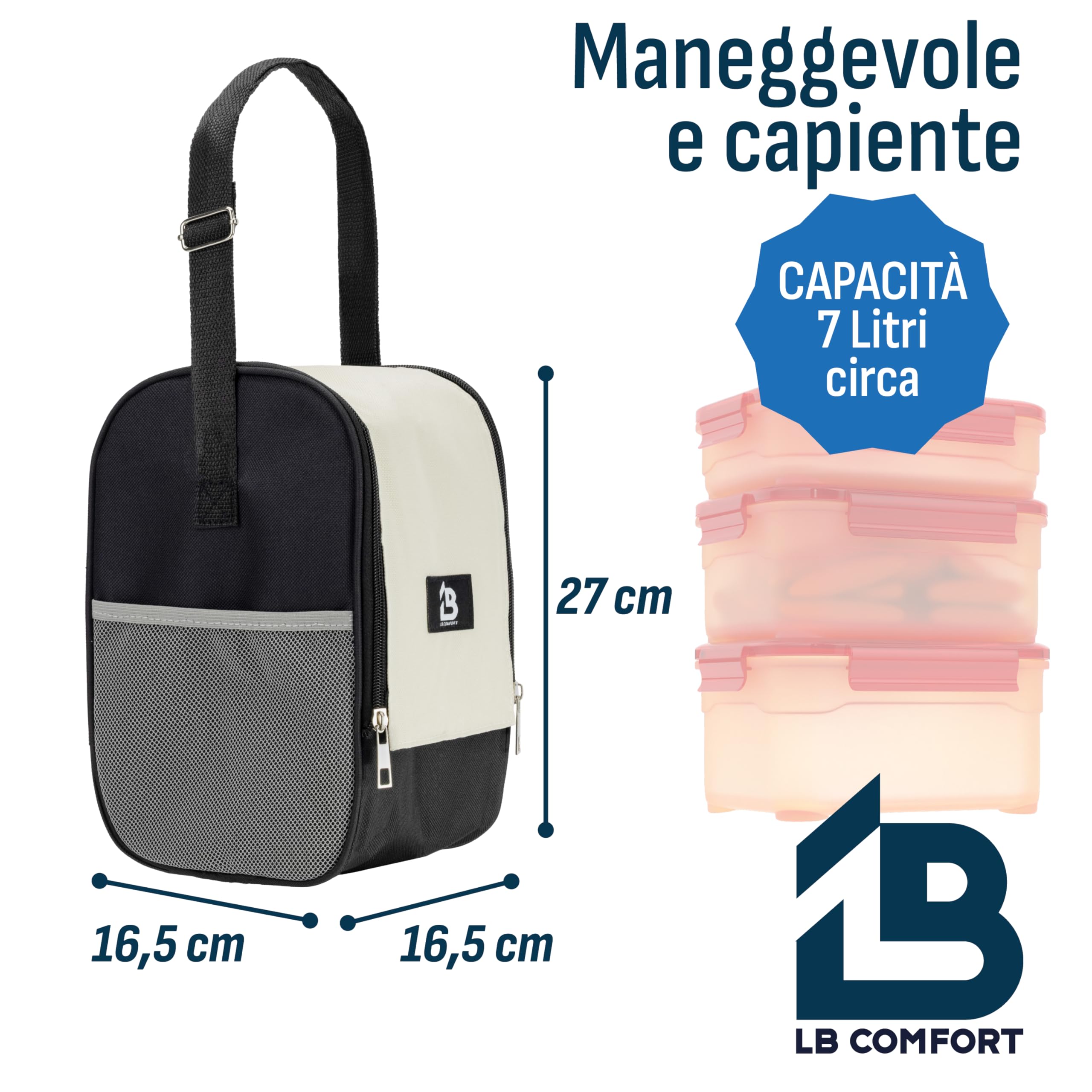 Borsa Termica Litri Borsa Termica Porta Pranzo 7L Per Ufficio - Main Image