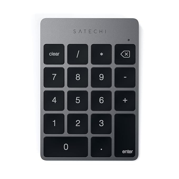 Satechi Slim Aluminum Bluetooth Wireless Keypad | Gadgetsin
