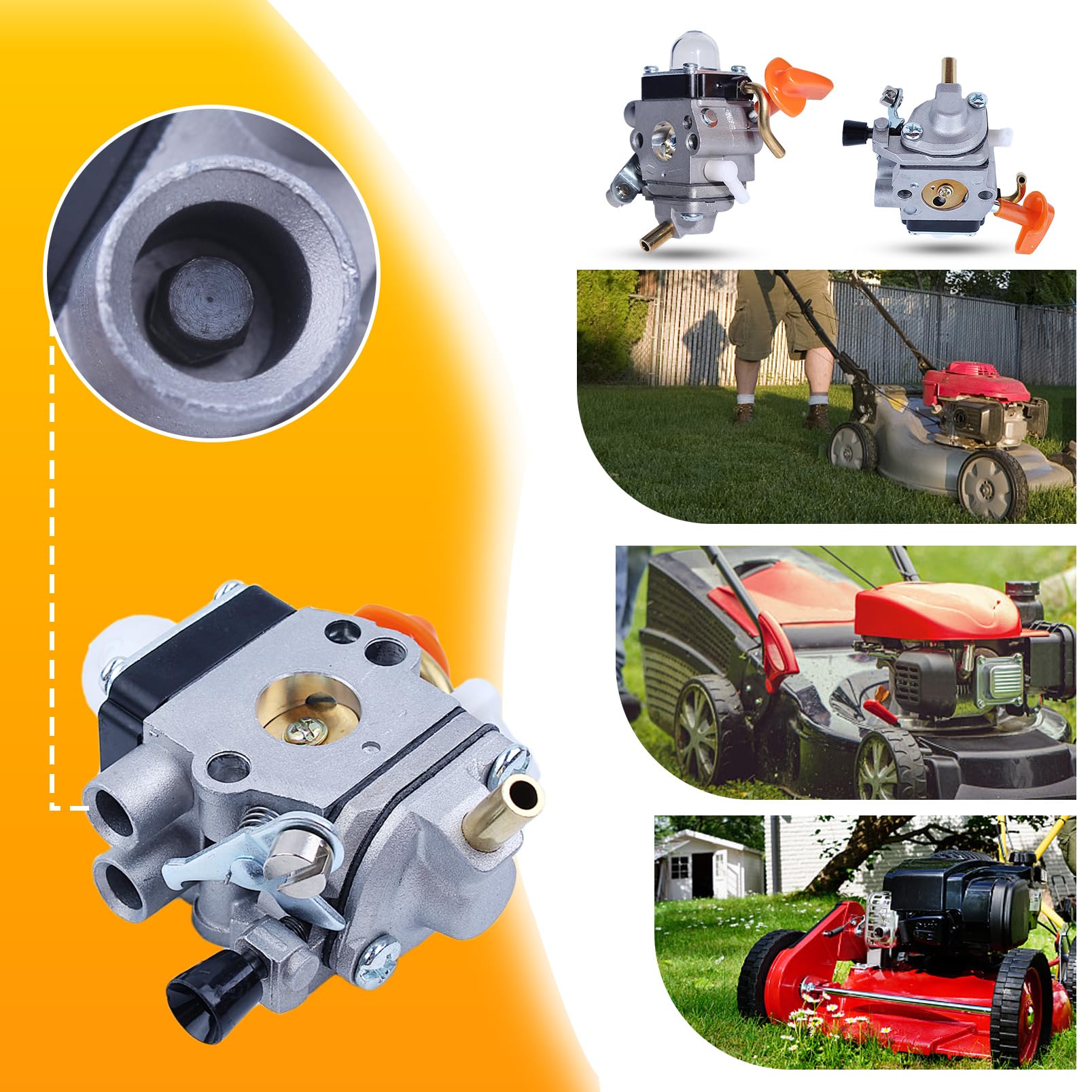 Ricostruzione Carburatore Aftermarket Stihl Kit Ricostruzione Carburatore Per Motoseghe Stihl HL100, HL100K, KM90, KM90R - Include Spazzola Pulizia Motul 4100 - Foto 5