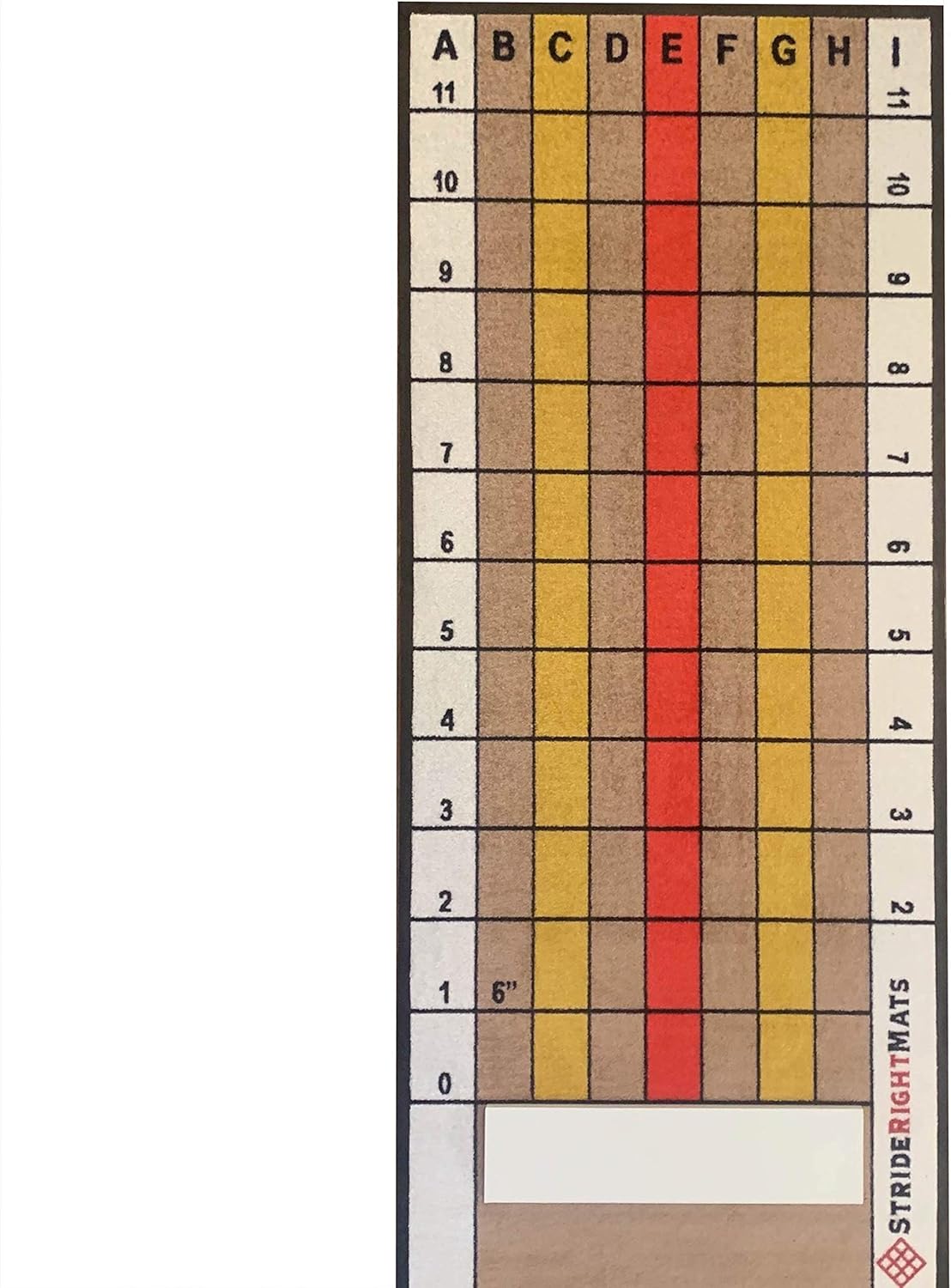 StrideRightMats Baseball/Softball Dual Purpose Instructional Pitching Mat | Mound Overlay Stance & Stride Throwing Trainer with Power Lanes & Pitching Rubber | Beginning or Advanced Pitcher