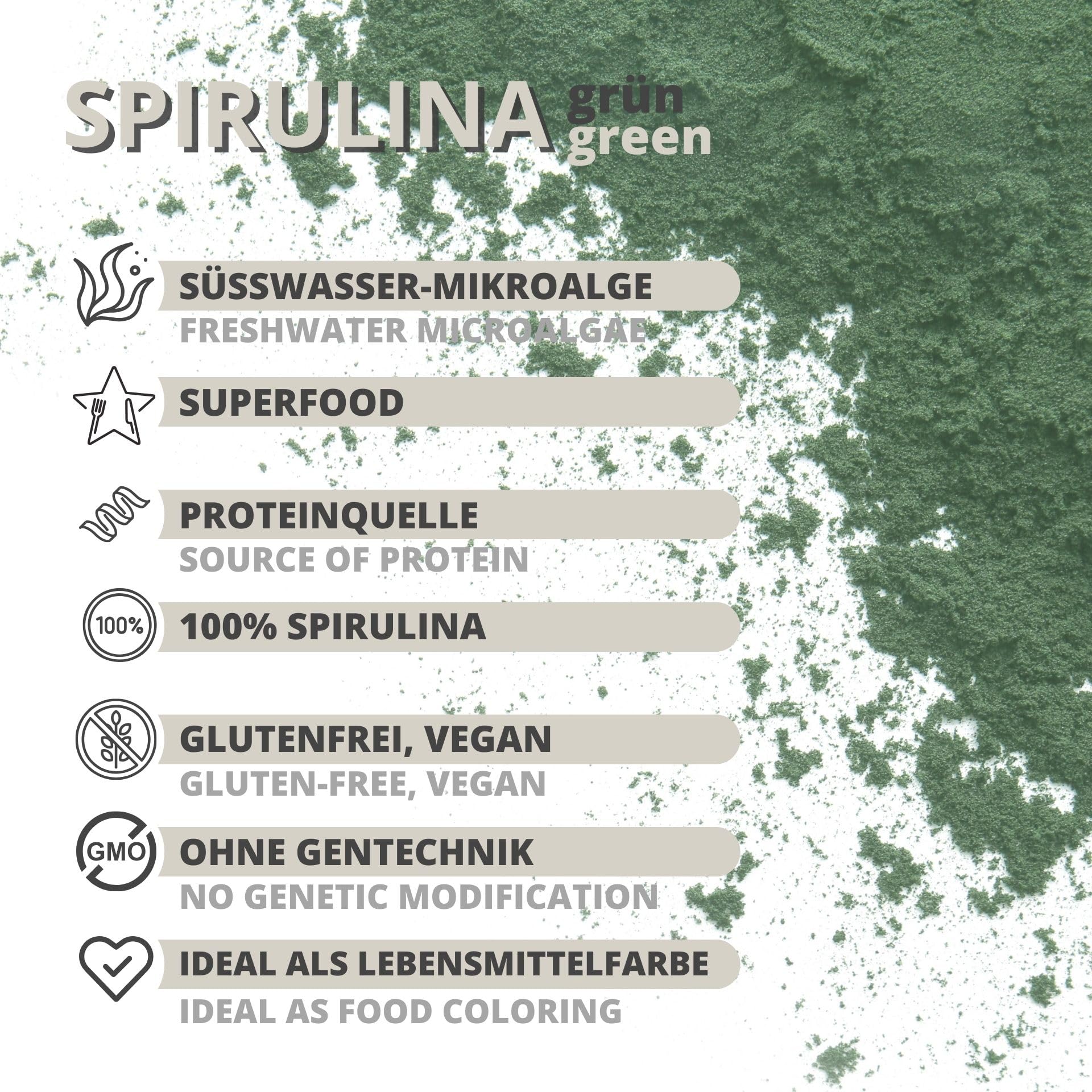 Spirulina Pulver 25kg natürlich rein ohne Zusätze Superfood Algen