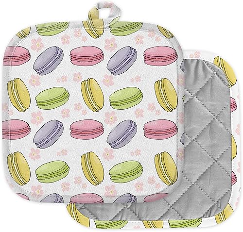 Miniatura 1 de Paquete de 2 soportes para ollas para cocina, soportes lavables resistentes al calor, almohadillas calientes, salvamanteles para cocinar y hornear