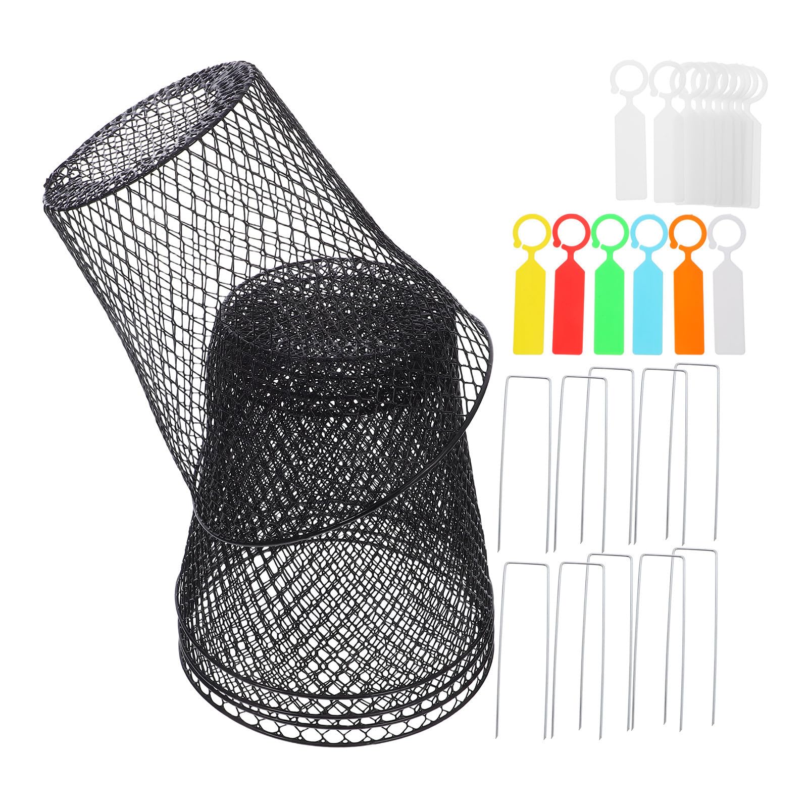 SHINEOFI Cloche de Jardin en Fer Noir pour Fruits et Légumes, Protection des Plantes Polyvalente, Facilite L'entretien Quotidien, pour Grands Champs et Jardinage