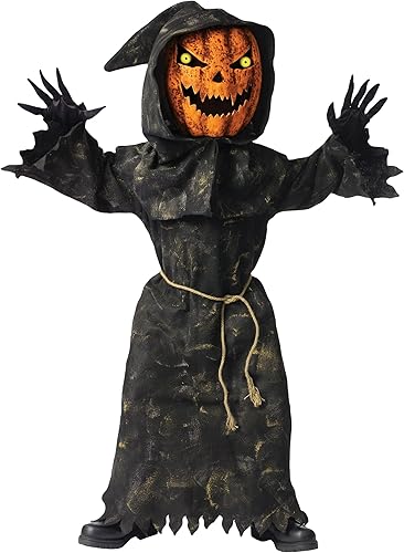 Disfraz de calabaza de ojos bobble para niños Negro talla única