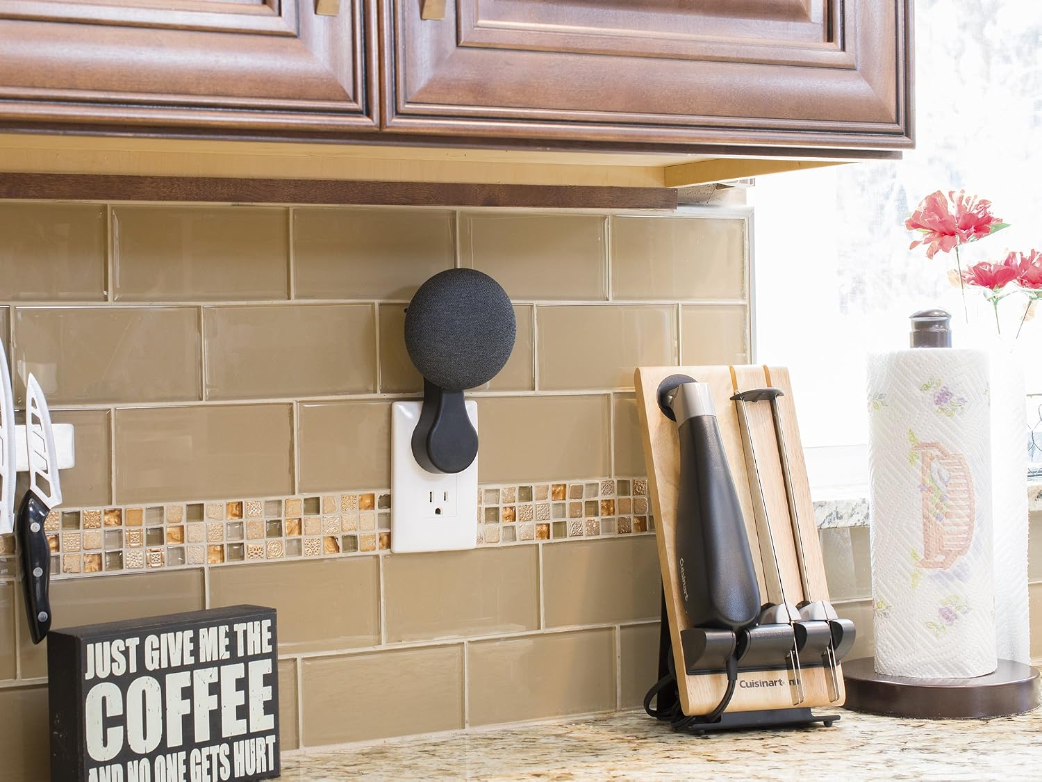Nothing Like This Mini - Plug-in Mount - Accessory for Google Home Mini (White)