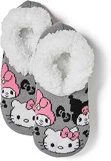Hello Kitty womens and Friends Teddy Fur Slipper Socks