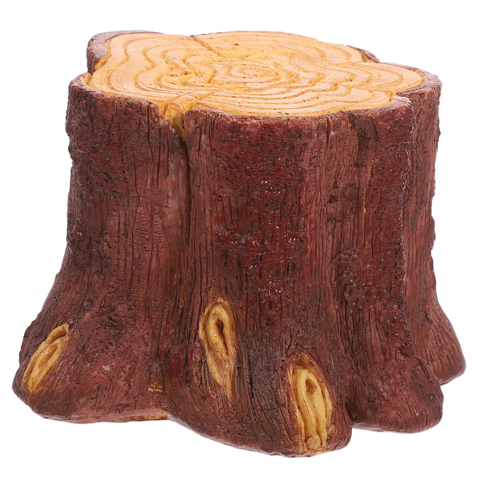 TOYANDONA Luz De Noche Para Habitación Infantil Luz De Noche Con Forma De Tocón De Árbol Mini Lámpara De Tronco De Madera Sintética