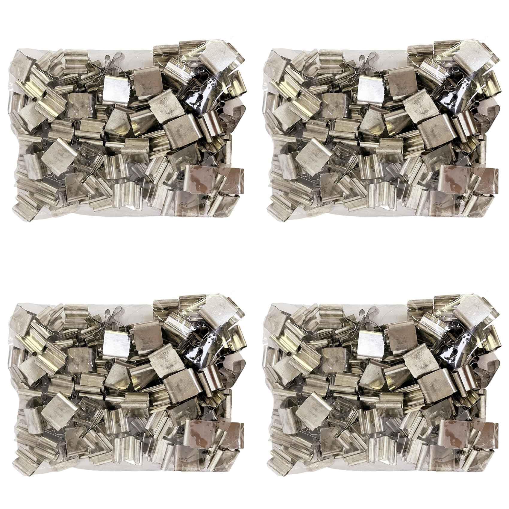 Hndhbfgrt 400 PCS Metal Wick Sustainer,Wick Holder for Wood Wick Candle